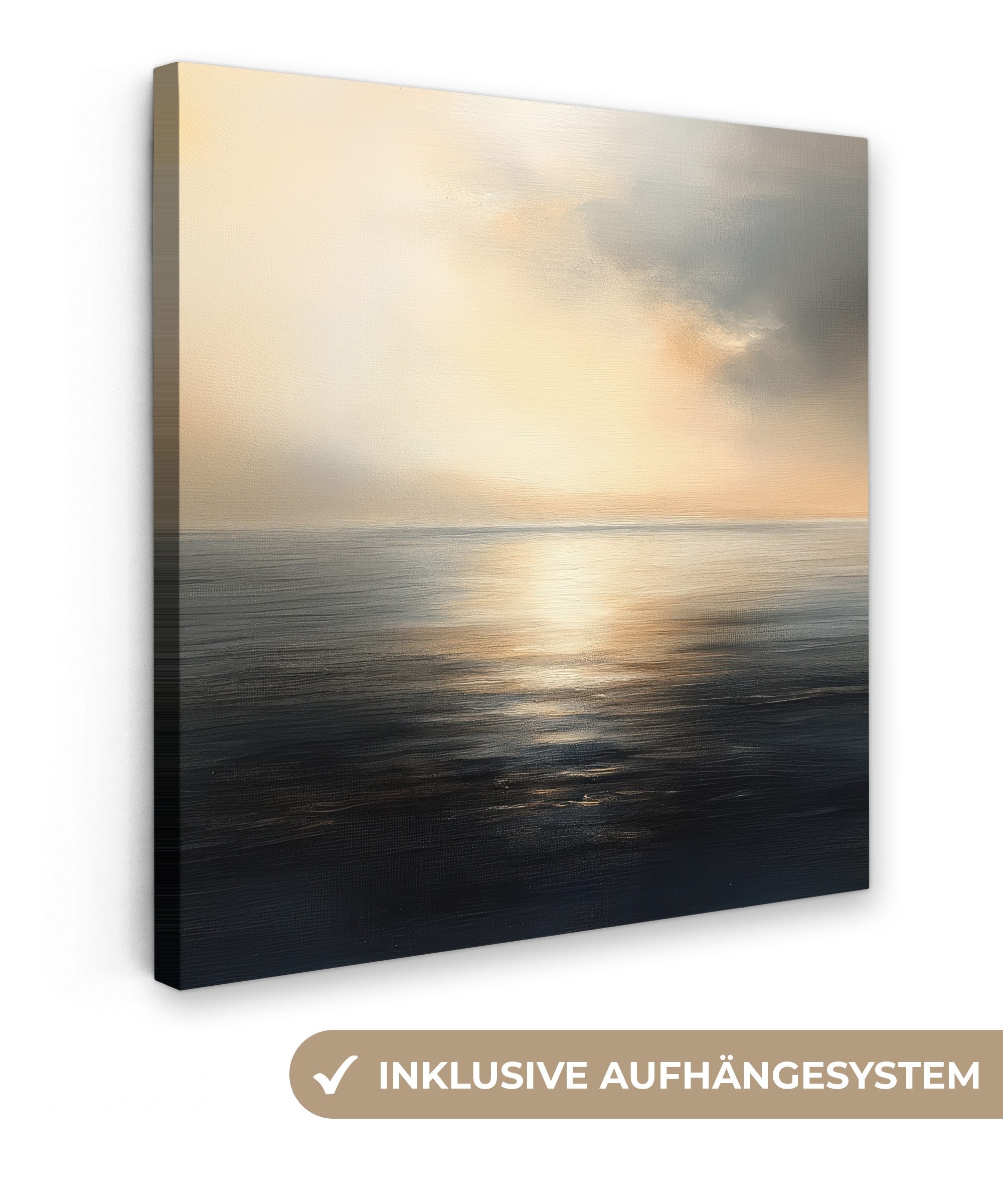 OneMillionCanvasses® Leinwandbild Sonne - Horizont - Meer, Fotodruck (1 St) günstig online kaufen