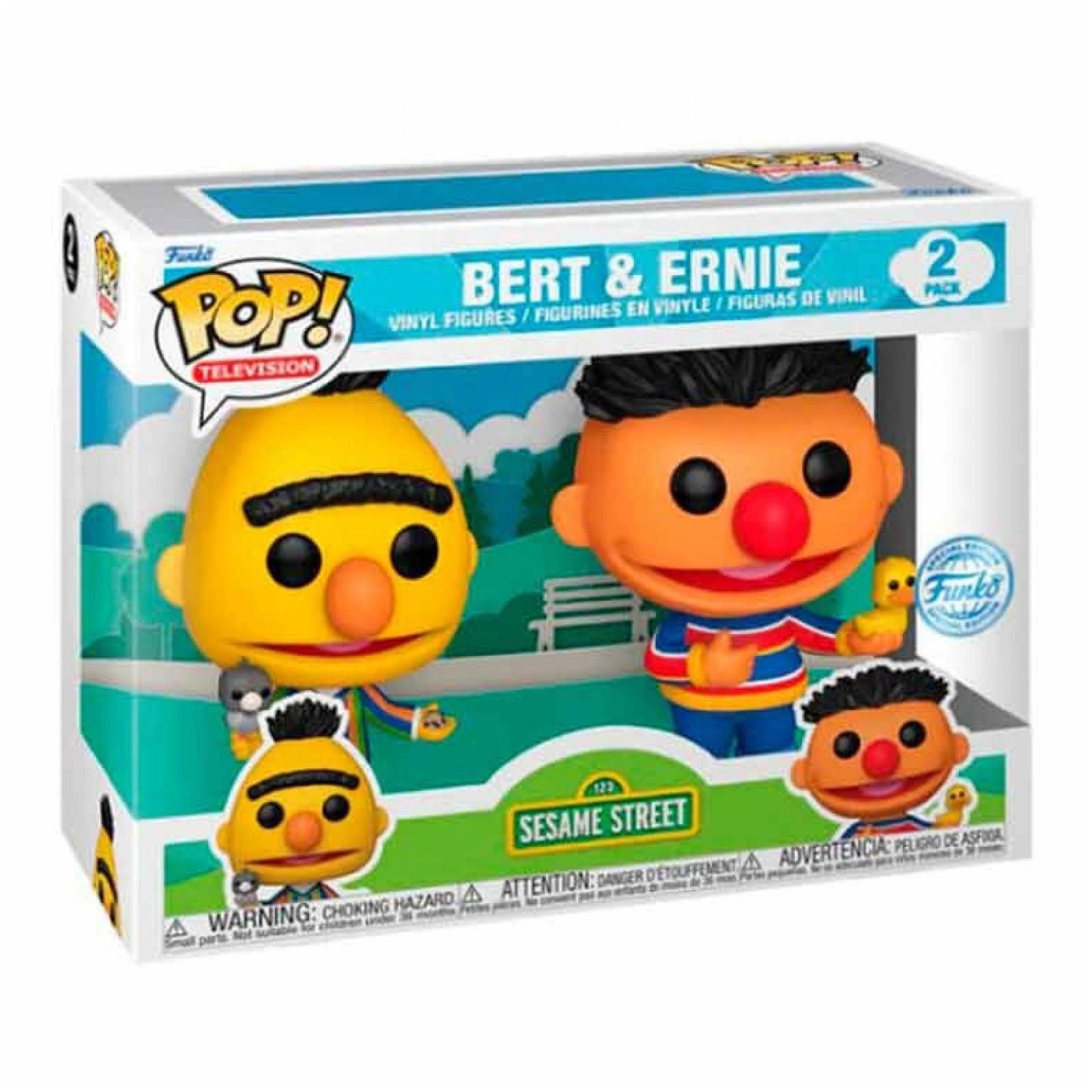 Funko Sammelfigur POP Pack 2 figures Sesame Street Bert & Bernie Exclusive
