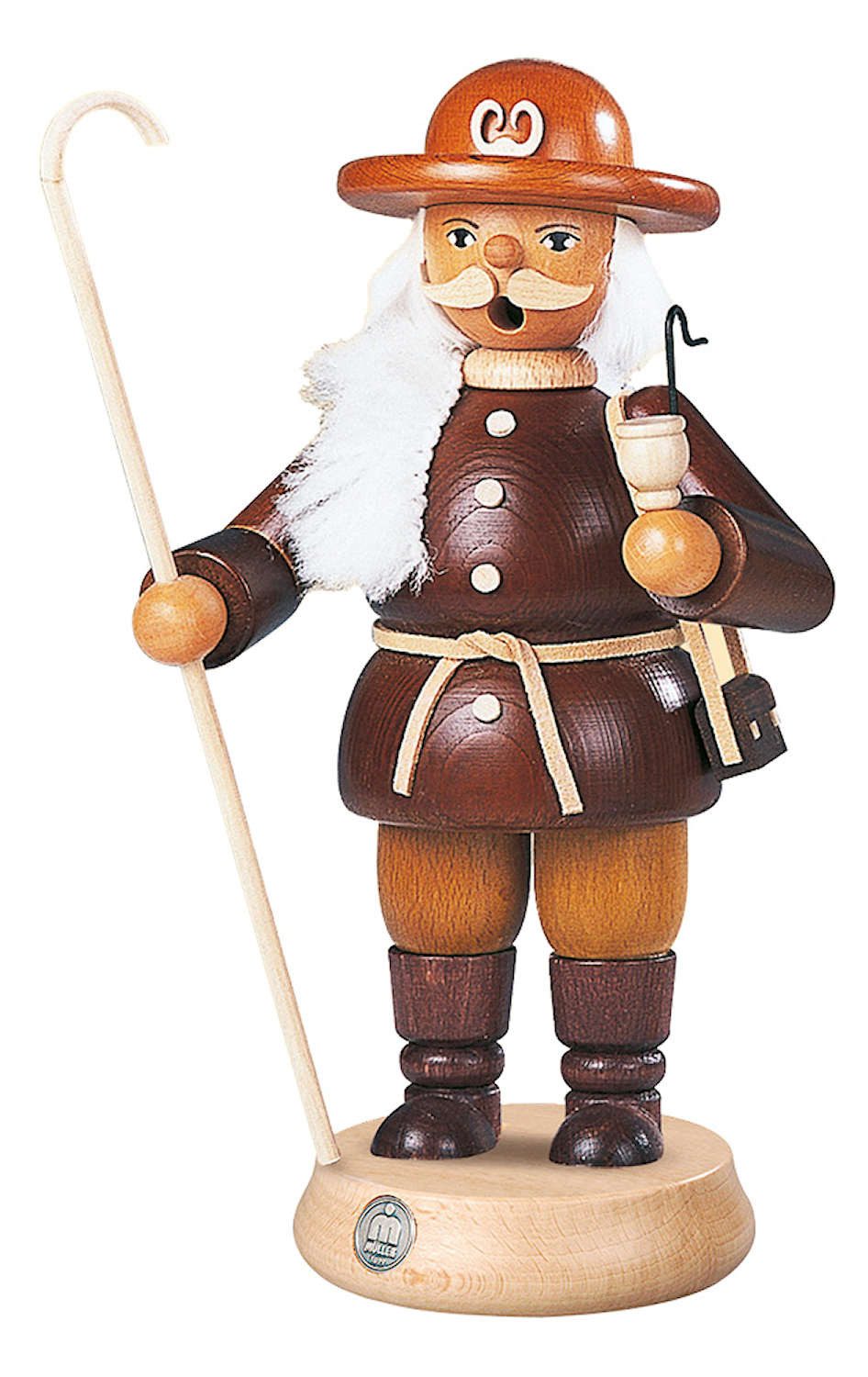 Müller Kleinkunst Räuchermännchen Räuchermann, groß, Schäfer, Original Erzgebirge