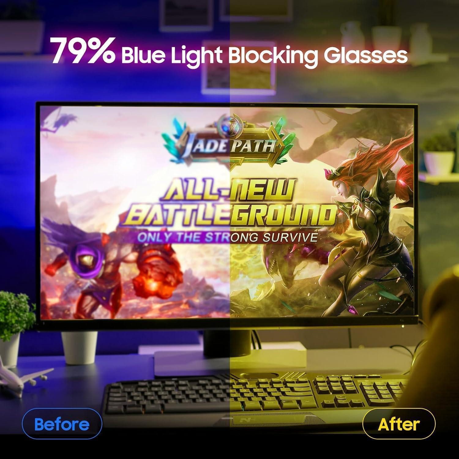 LuxusKollektion Sonnenbrille Computerbrille Blue Light Brillenfassungen Damen Schwarz Gelb79%