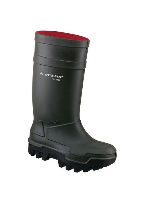 Dunlop Sicherheitswinterstiefel Purofort Thermo+ Full Safety Größe 41 – 7 dunkelgrün/schwarz S5 CI SRC EN ISO 20345 geschäumtes Polyurethan Arbeitsschuh