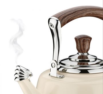 Cilio Wasserkessel Wasserkessel Wasserkocher Kaffeekessel Teekessel Cilio BIANCO 430844, Material: Edelstahl