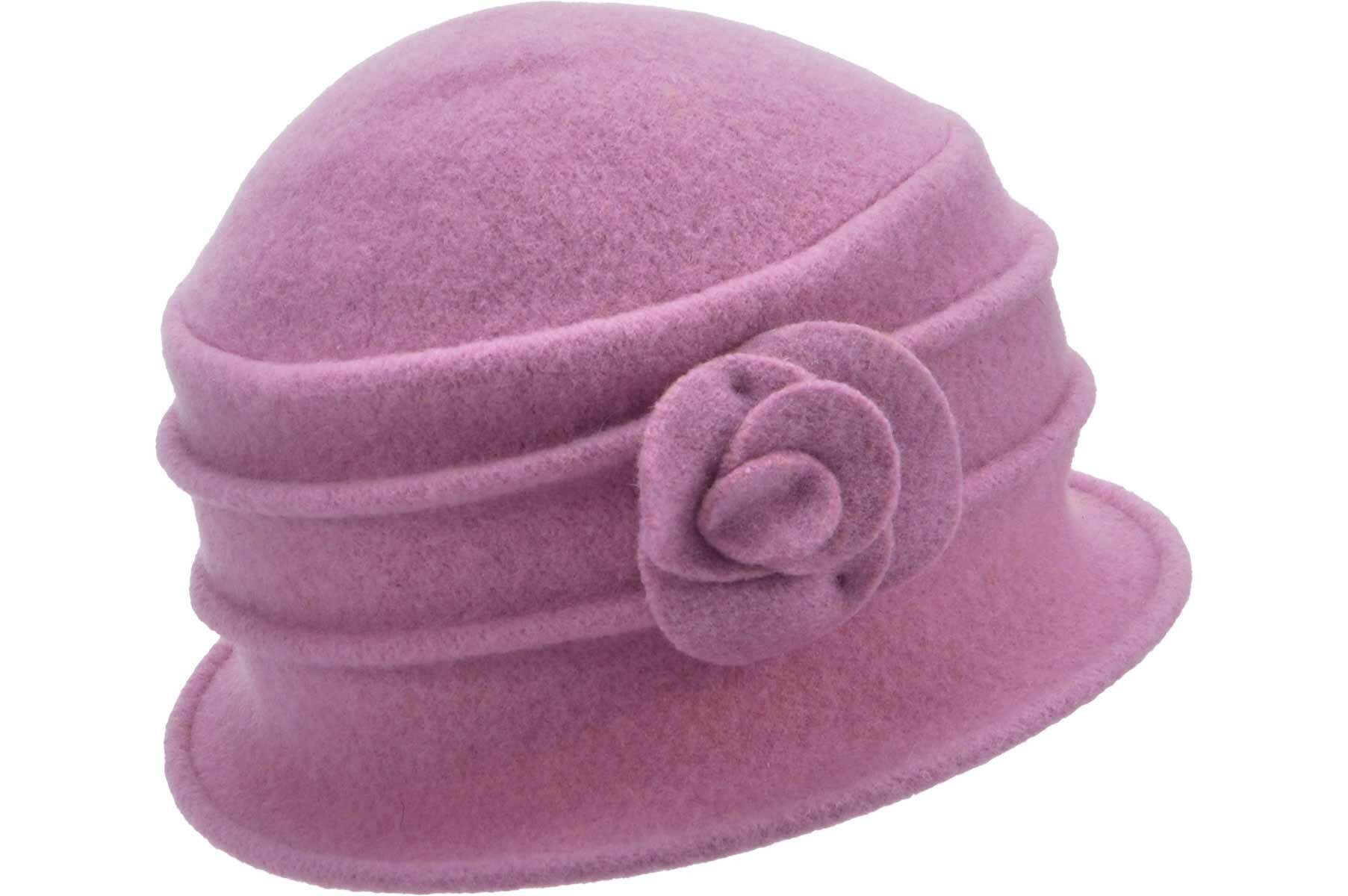 Seeberger Filzhut Walkglocke mit kleiner Blume günstig online kaufen