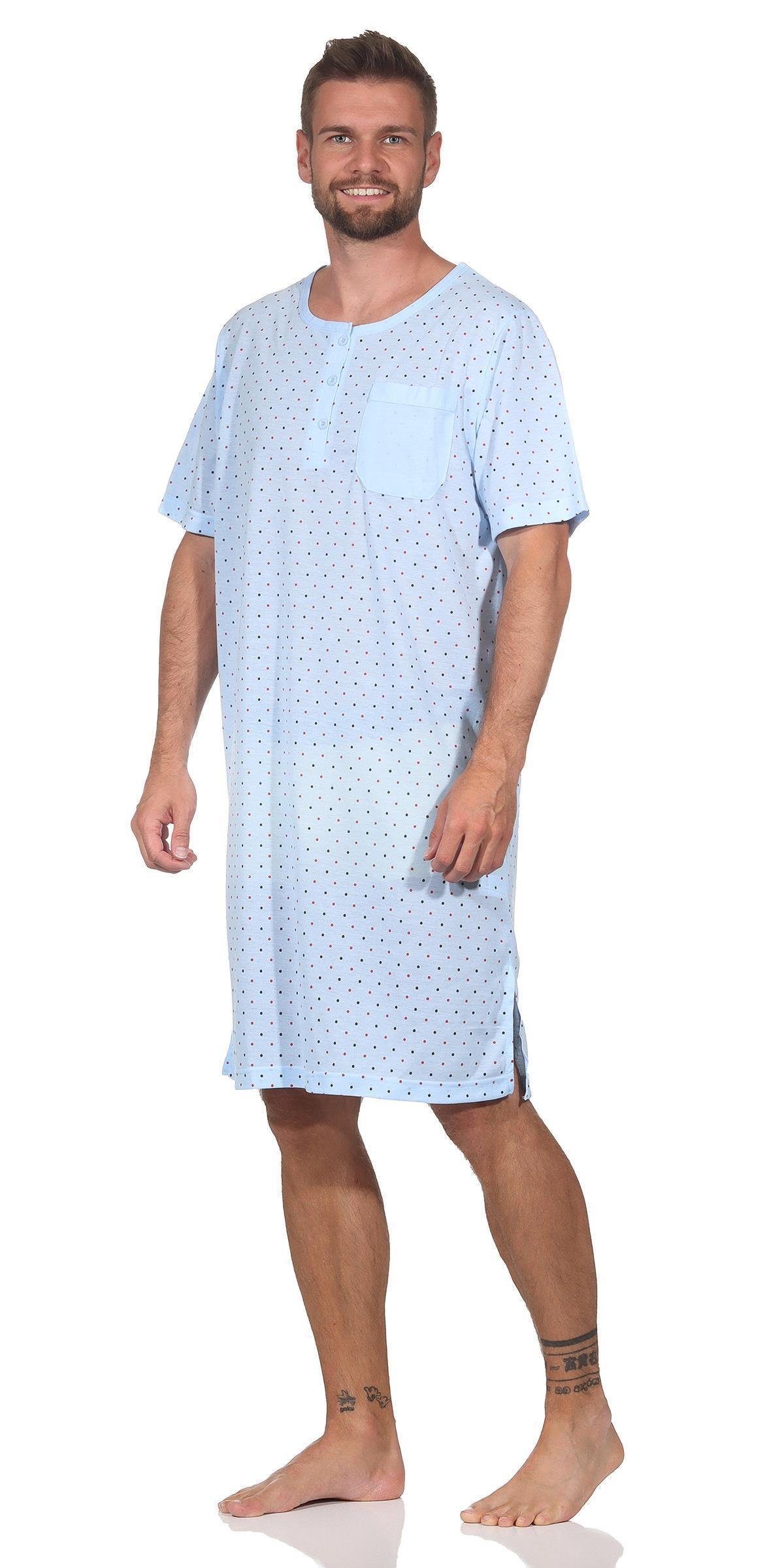 EloModa Nachthemd Herren Nachthemd Sommer Sleepshirt, günstig online kaufen