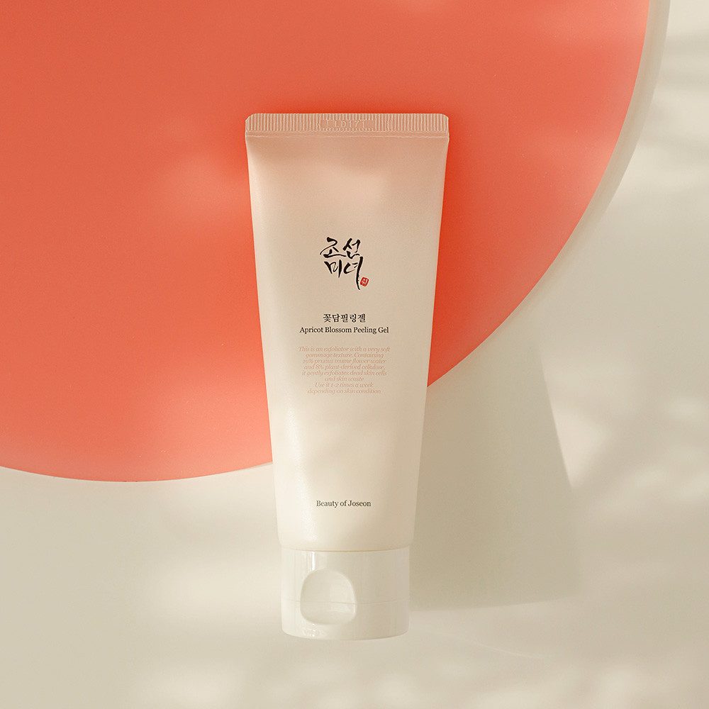 Beauty of Joseon Gesichtspeeling APRICOT BLOSSOM PEELING GEL, für fettige, empfindliche Haut, glättet sanft die Hautstruktur