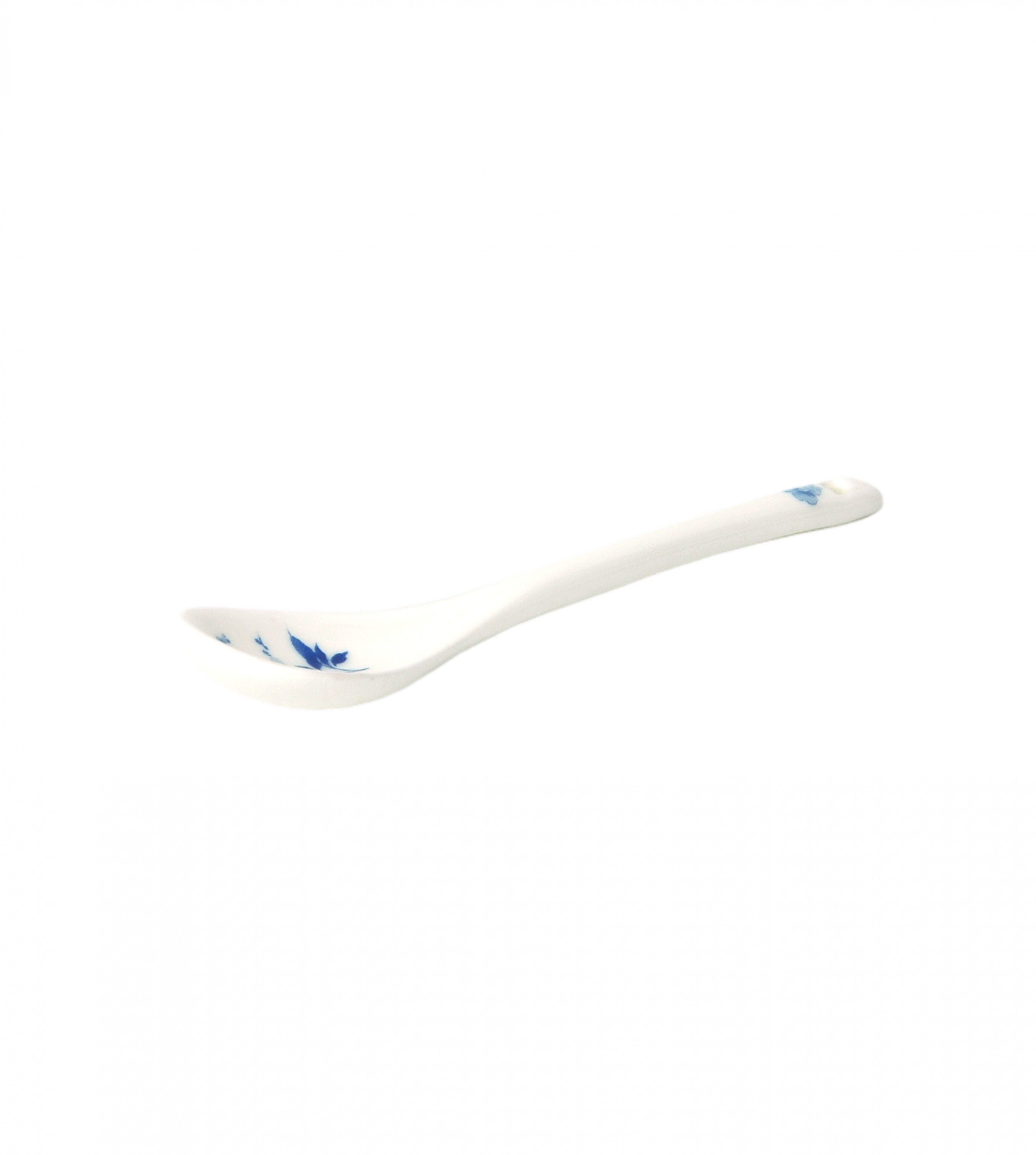 MamboCat Tasse 2 Teetassen + Löffel blau Rosen Dekor Tassen Teebecher Geschenk, Porzellan