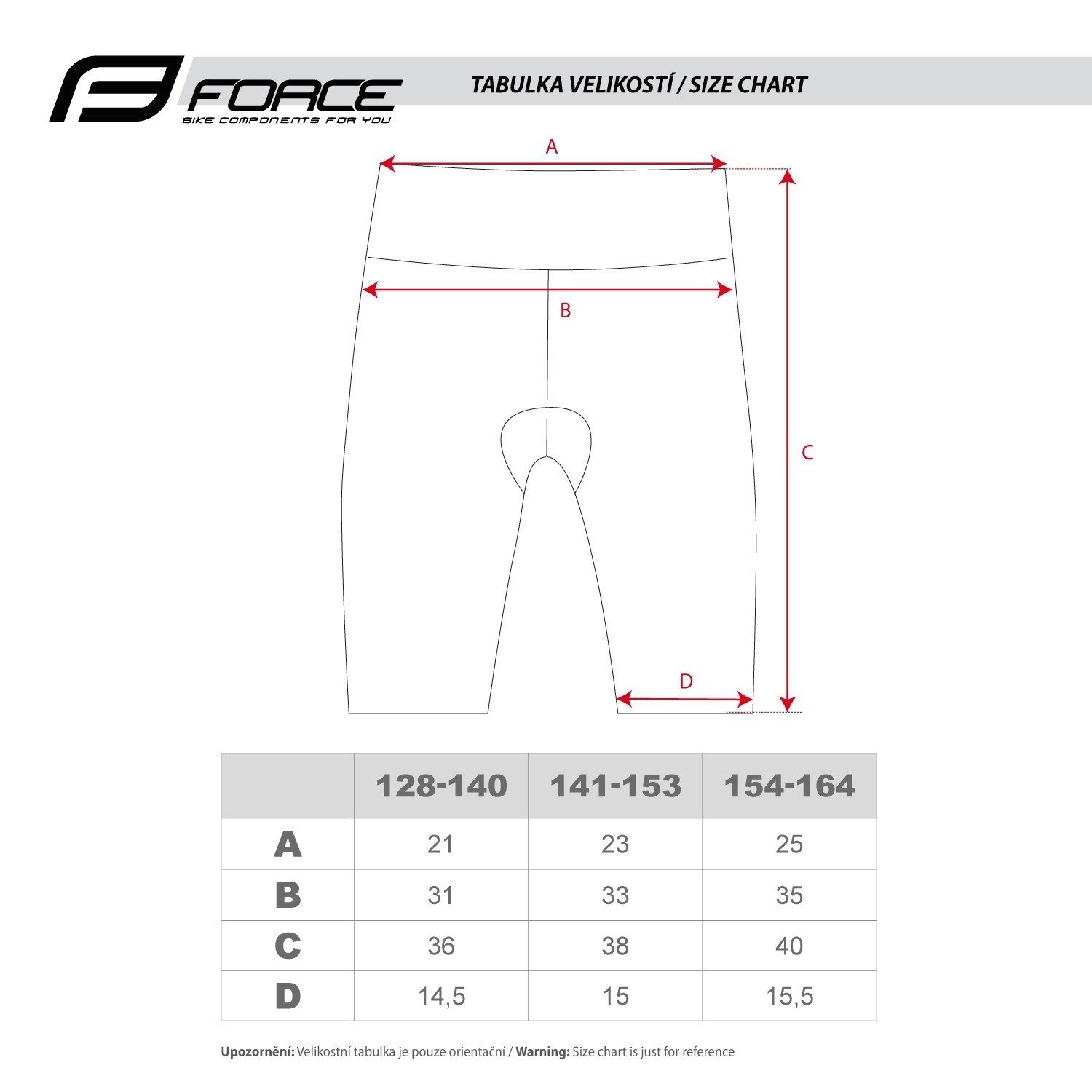 FORCE Fahrradhose
