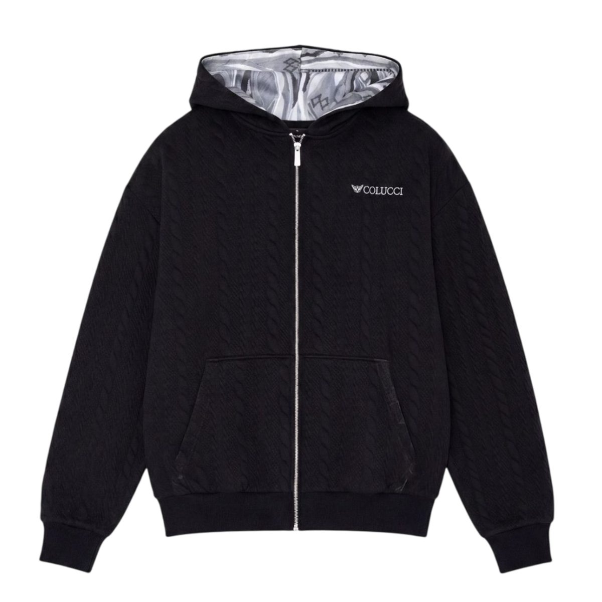 COLUCCI Sweatjacke Structured College (kein Set) Structured Material