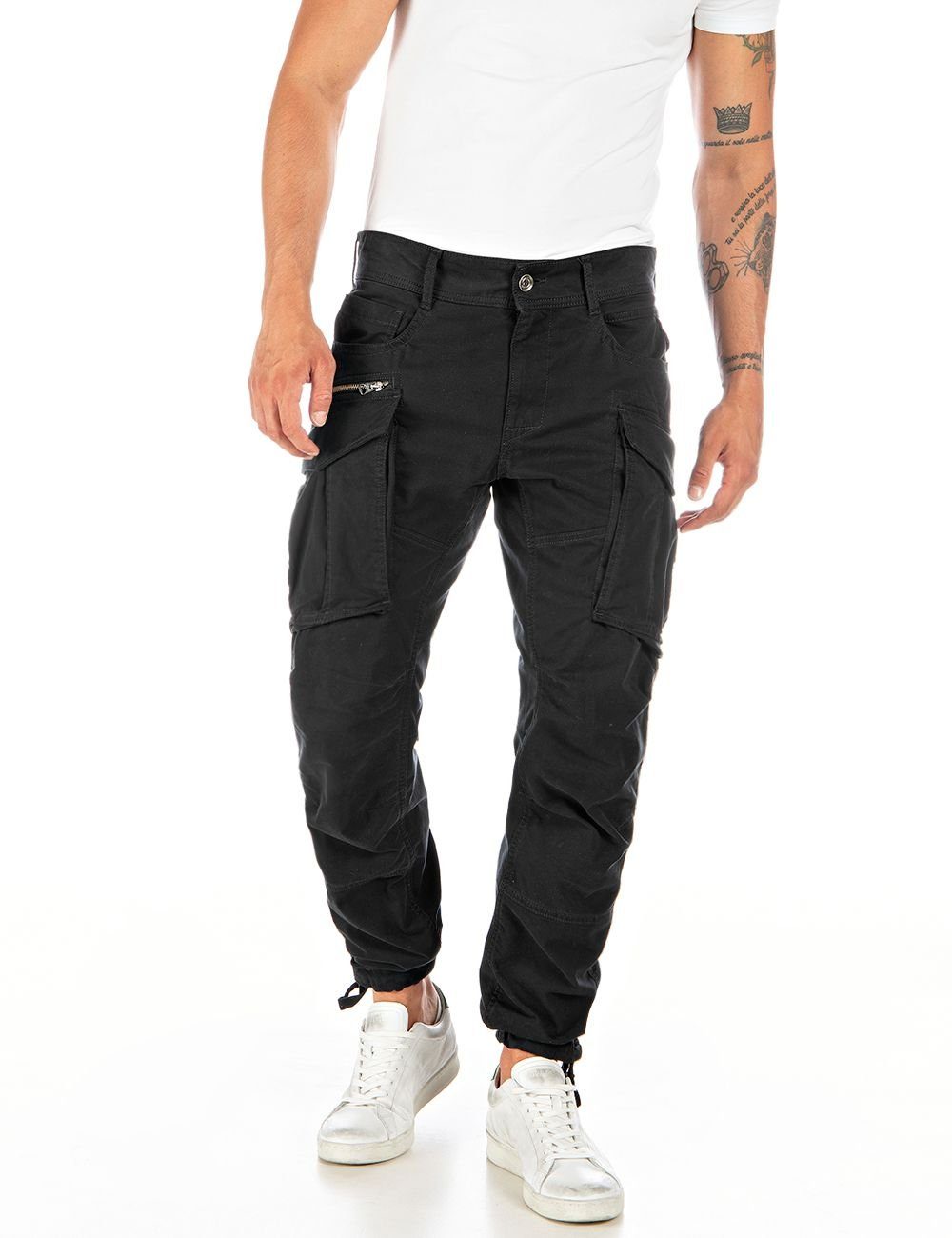 Replay Cargohose COMFORT COTTON TWILL mit Stretch Gear Black 098