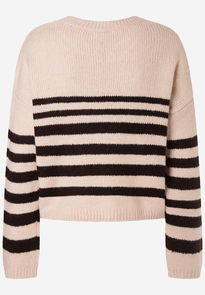 MORE&MORE Strickpullover Pullover mit Streifen