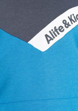 Alife & Kickin Kapuzensweatshirt Colorblocking in melierter Qualität