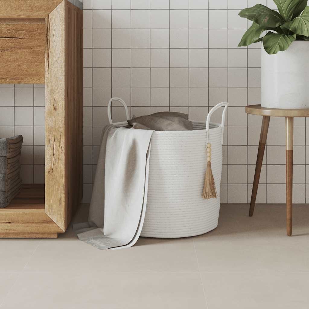 vidaXL Aufbewahrungskorb Aufbewahrungskorb Weiß Ø40x35 cm günstig online kaufen