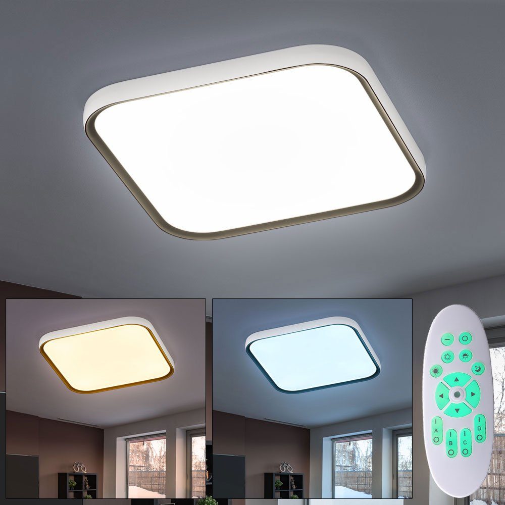 LED-Leuchtmittel Warmweiß, verbaut, Schlafzimmerlampe, LED Deckenlampe Deckenleuchte fest Kaltweiß, WOFI Neutralweiß, Deckenleuchte, Dimmbar Tageslichtweiß,