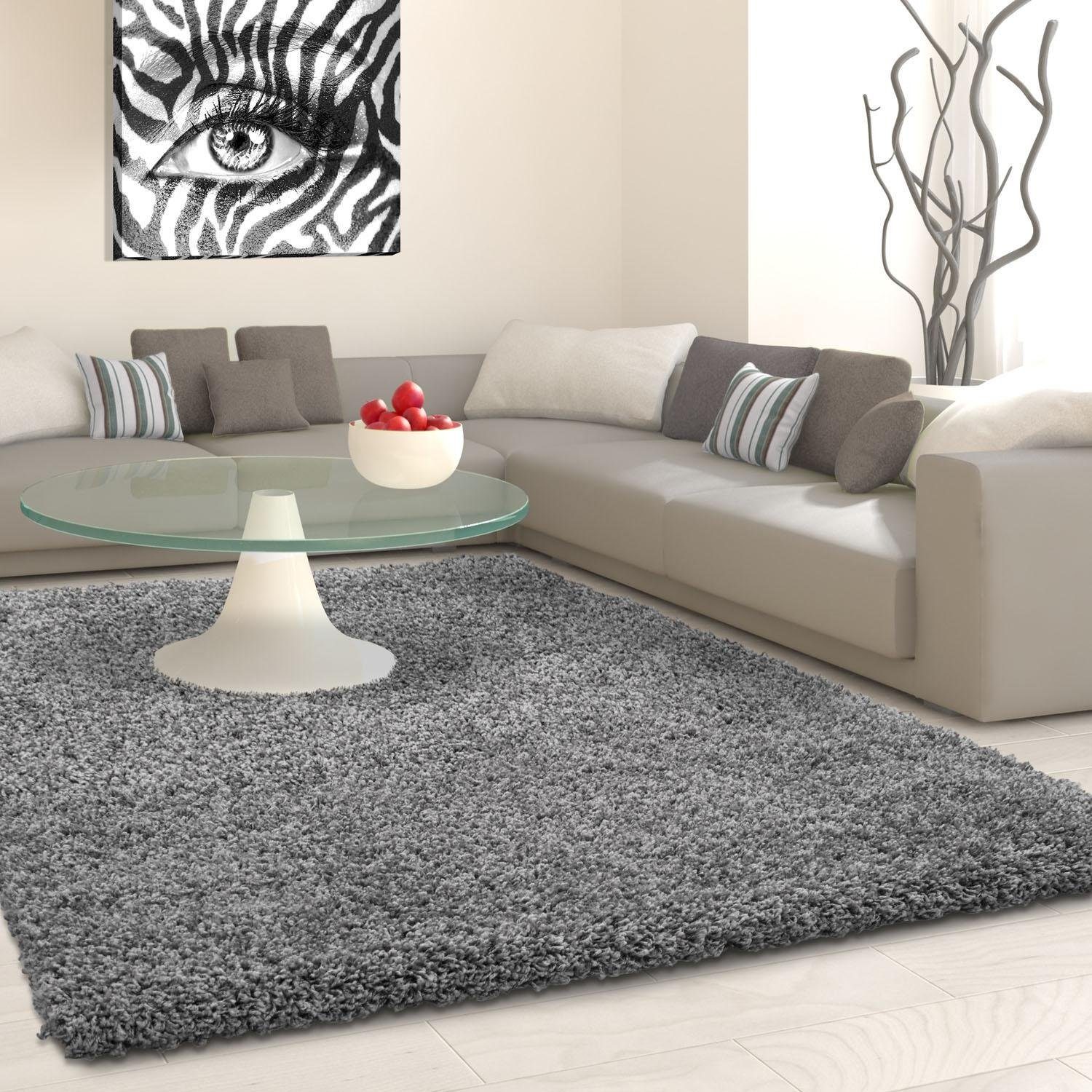 Ayyildiz Teppiche Hochflor-Teppich Life Shaggy 1500, auch als Läufer und in Rund erhältlich, rechteckig, Höhe: 30 mm, Langflor, uni, große Farb- und Größenauswahl. Wohnzimmer, alle Räume