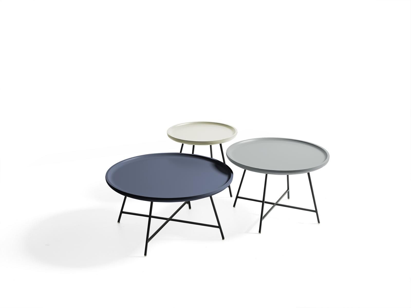 JVmoebel Couchtisch Elegantes Holztisch-Set in Blau mit robusten Metallfüßen (Set, 3-St., 3x Couchtisch), Made in Europa