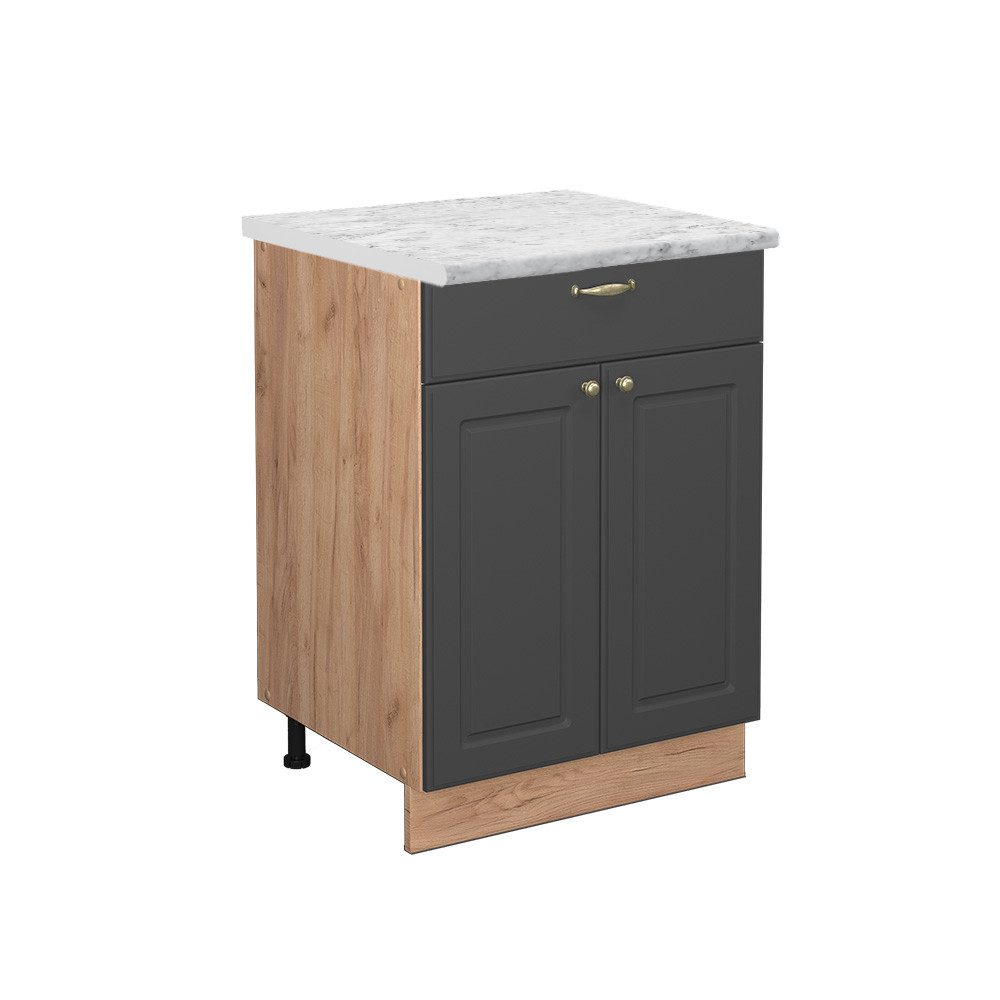 Vicco Unterschrank Fame-Line, Anthrazit-Gold/Goldkraft Eiche, 60 günstig online kaufen