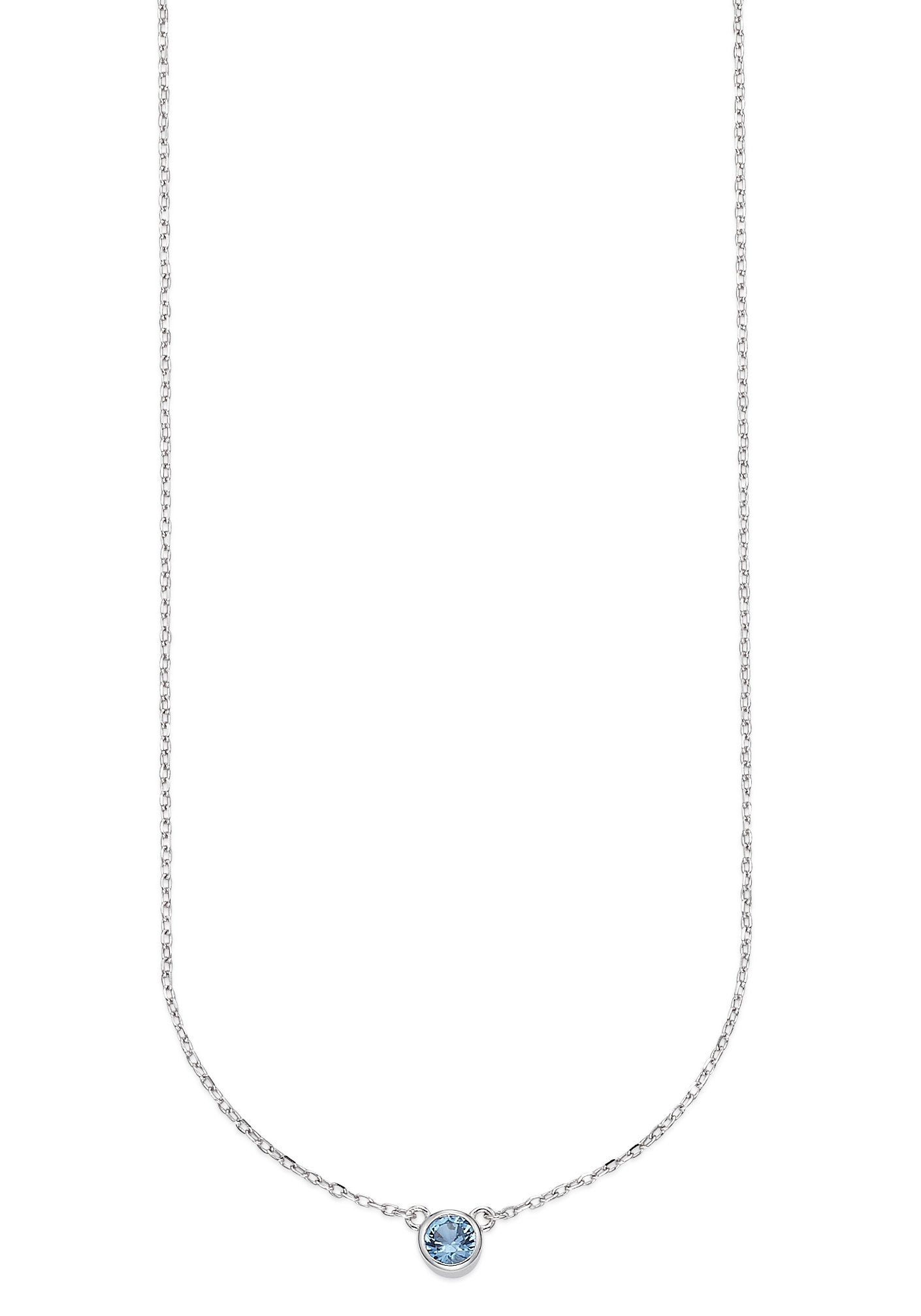 HECHTER PARIS Kette mit Anhänger Schmuck Geschenk Silber 925 Halsschmuck Halskette Ankerkette Solitär, mit Zirkonia (synth)