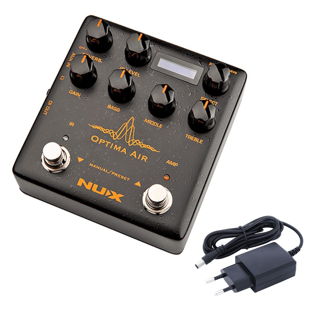 Nux E-Gitarre NUX NAI-5 Optima Air Akustik-Simulator mit Netzteil