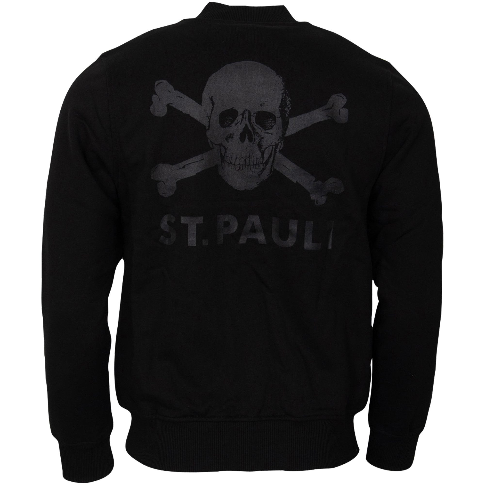 FC St. Pauli Collegejacke FC St. Pauli - Collegejacke All Black Totenkopf - schwarz