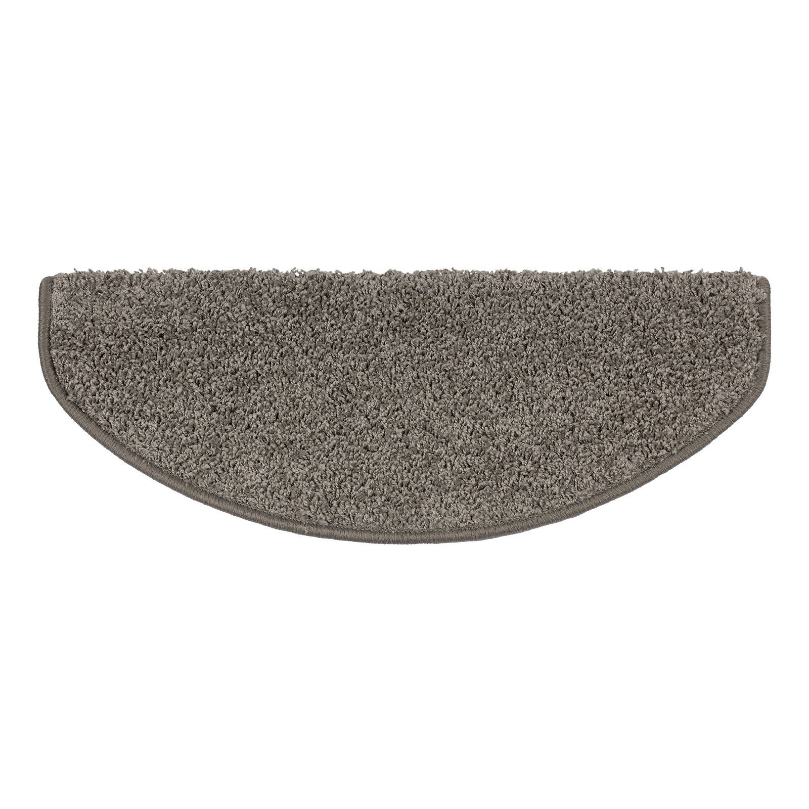 Karat Stufenmatte Shaggy-Stufenmatte Madrid, Treppenschoner, 16 Farben, 2 Varianten, Halbrund