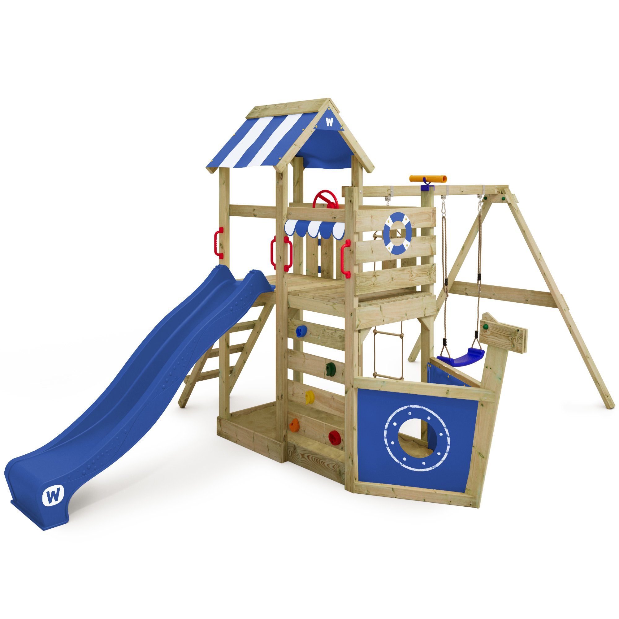 Spielturm SeaFlyer – Maritimer Kinderkletterturm in Schiffsoptik