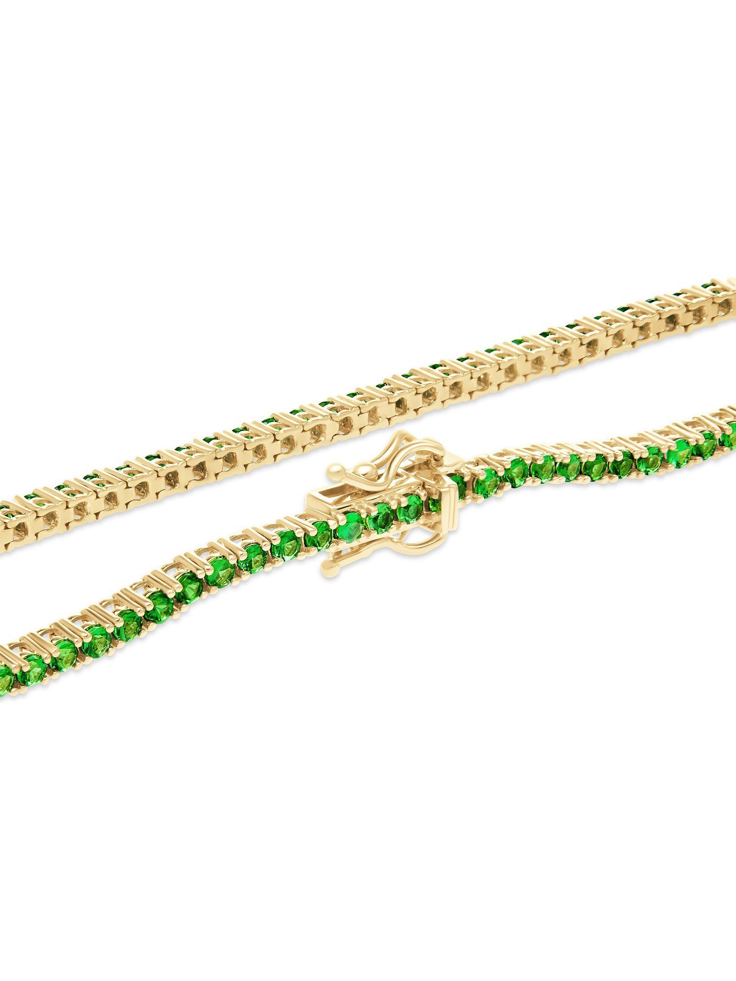 GUIA grün GUIA gelbgold, Damen-Armband Armband modern 83 Farbstein,