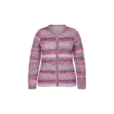 Rabe Strickjacke violett regular fit (1-tlg)