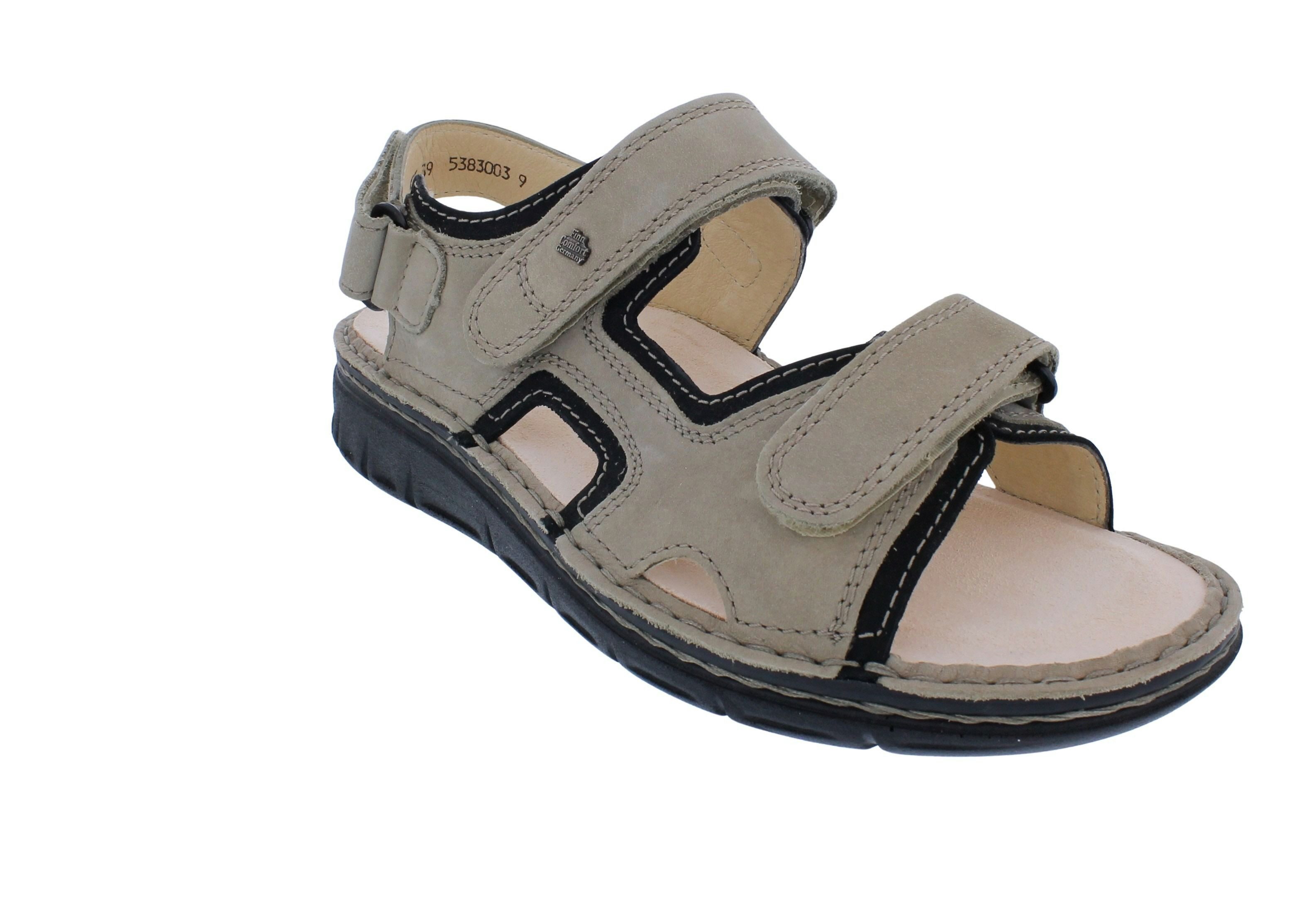 Finn Comfort Finn Comfort Sandale Wanaka-Soft 81540-903075, Nubukleder, Beige-Schwa Sandale – Bild 2 von 5