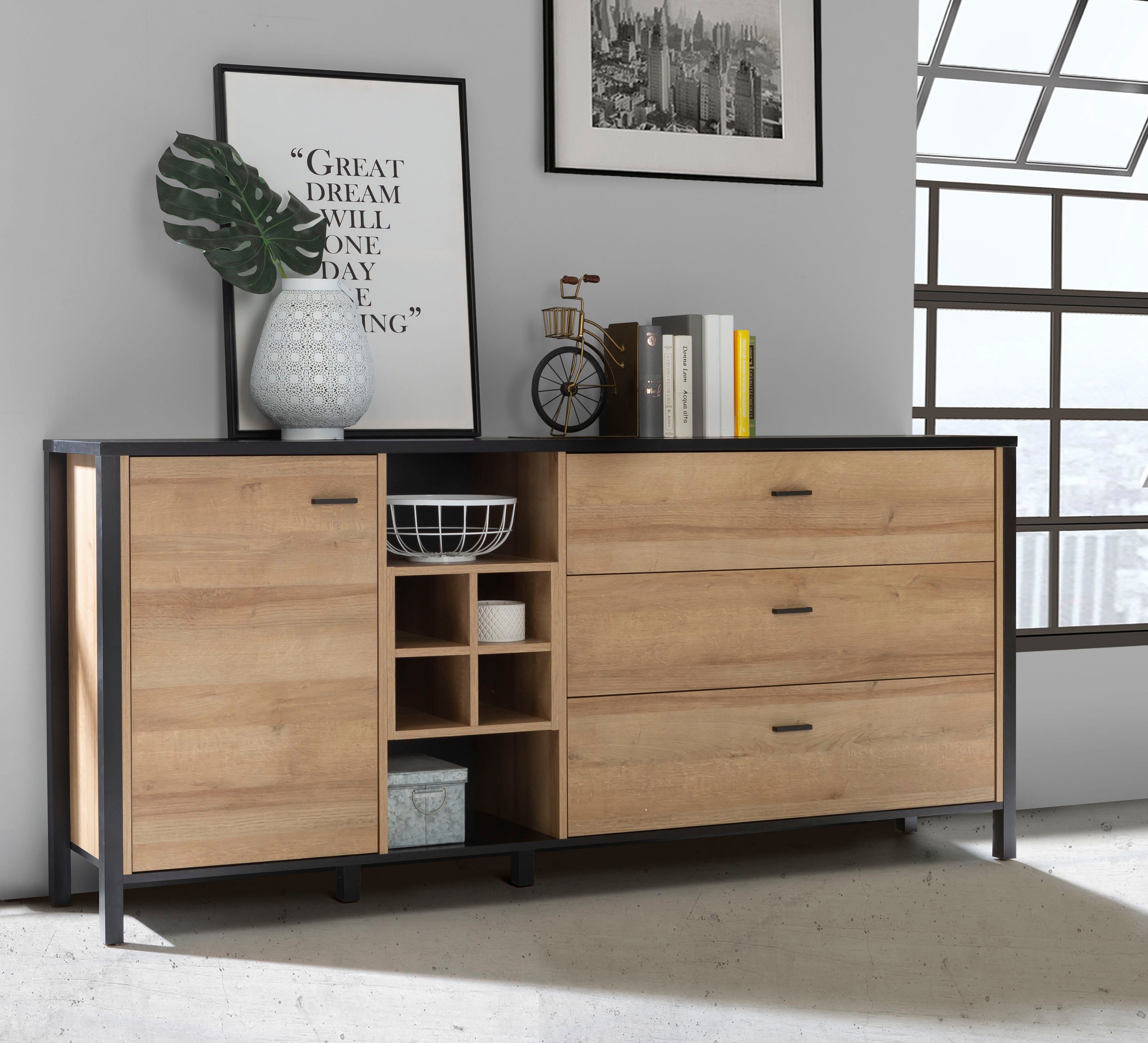 FORTE Sideboard High Rock, Breite ca. 186 cm