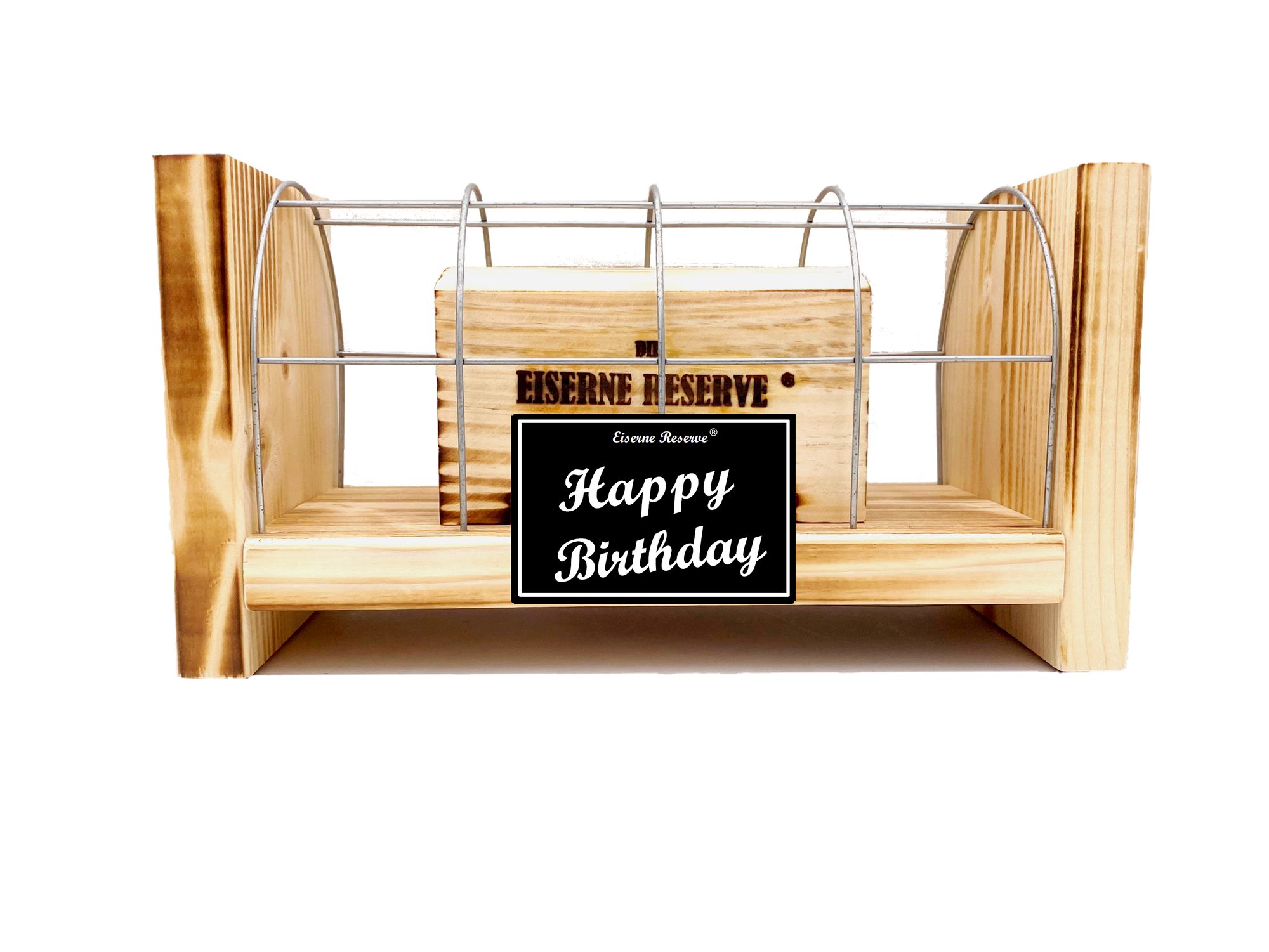 Eiserne Reserve® Geschenkbox Happy Birthday - Eiserne Reserve Gitterbox - Geburtstag Geldgeschenk -
