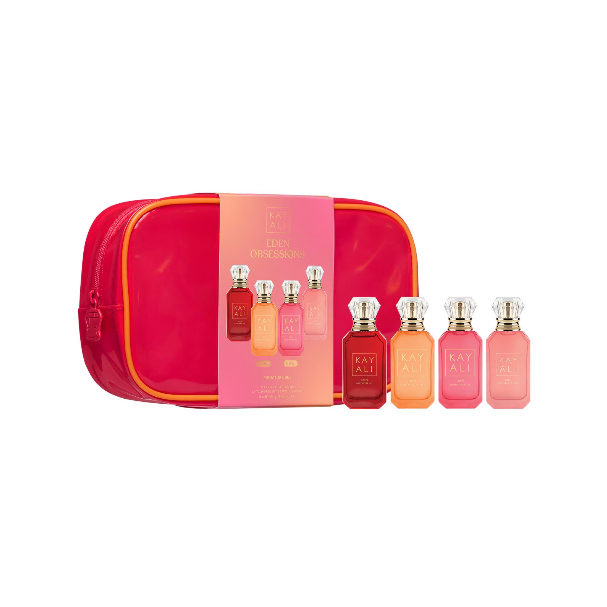 KAYALI Pflege-Geschenkset Eden Obsessions - Set mit Parfum-Minis 4x 10 ml Duftset, 4-tlg., tierversuchsfrei, limitierte Edition, kombinierbar (Layering)
