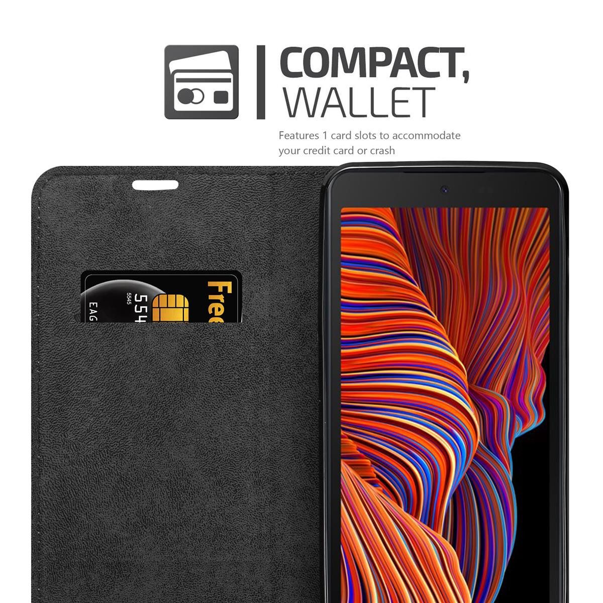 Cadorabo Handyhülle für Samsung Galaxy XCover 5 Hülle Samsung Galaxy XCover 5, Hülle Schutzhülle mit Standfunktion, Magnetverschluss und Kartenfach
