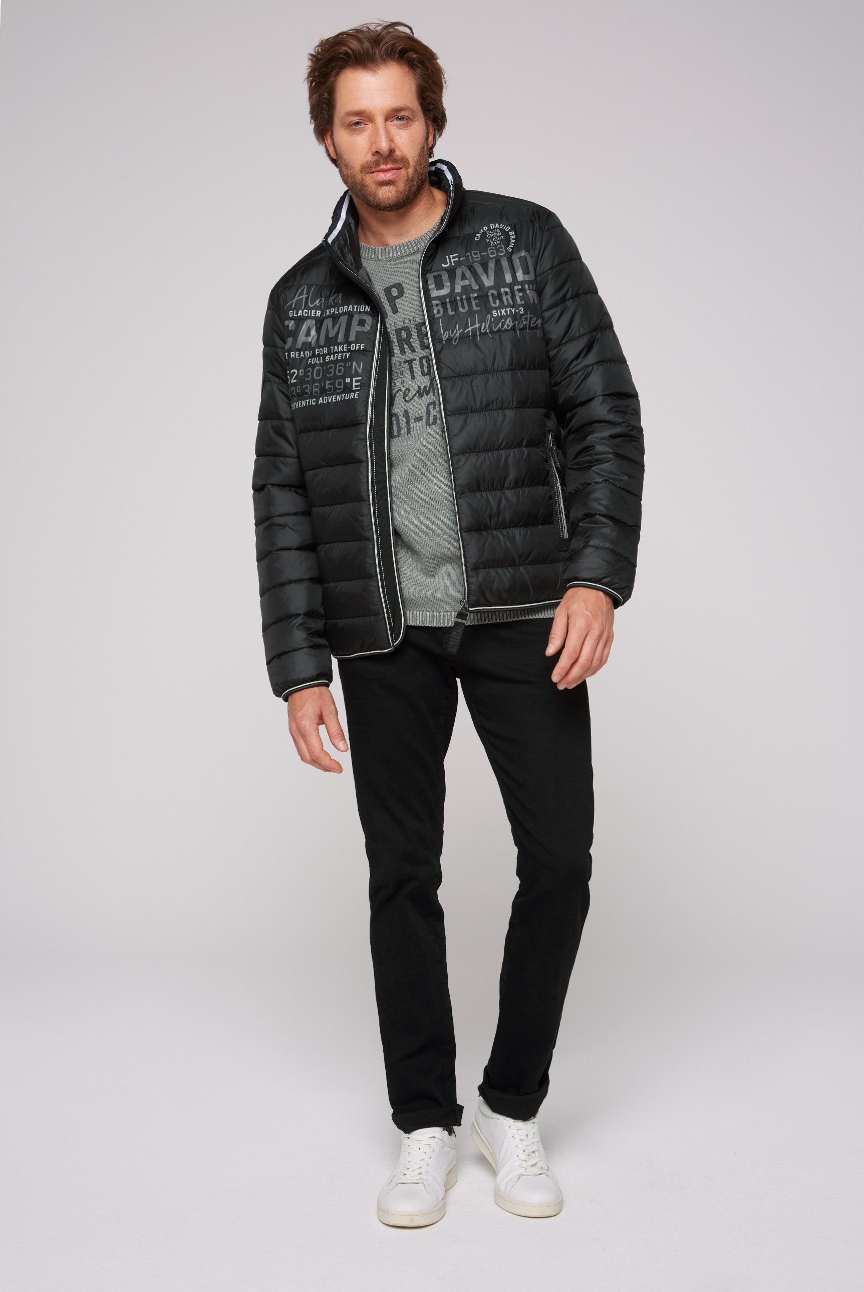 CAMP DAVID Outdoorjacke mit elastischem Saumabschluss