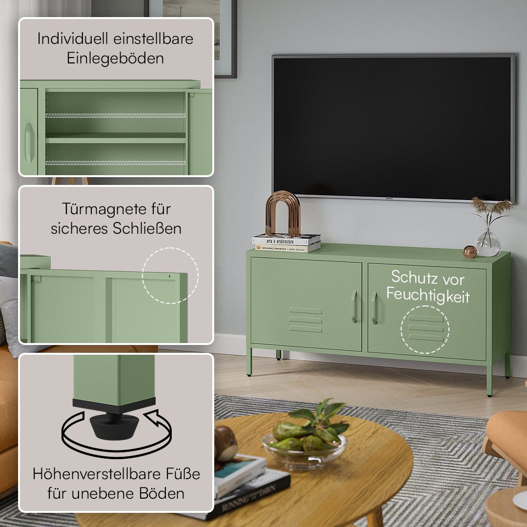 skølm. Lowboard Atria, Metallkommode mit 4 günstig online kaufen