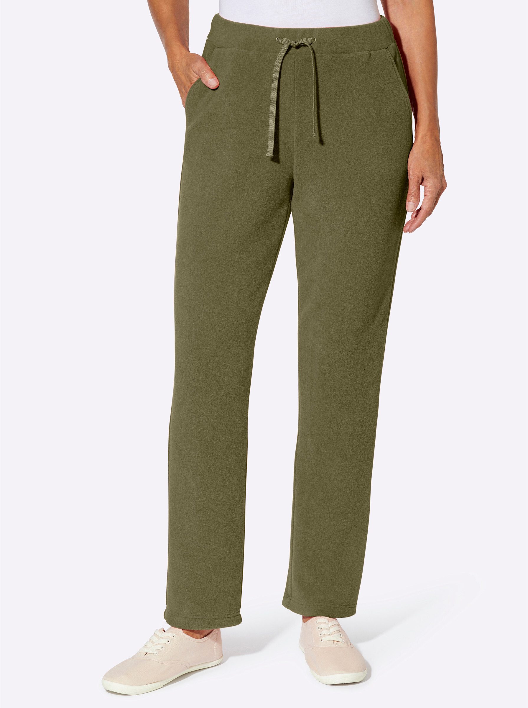 Sieh an! Jerseyhose Fleece-Hose komfortabel