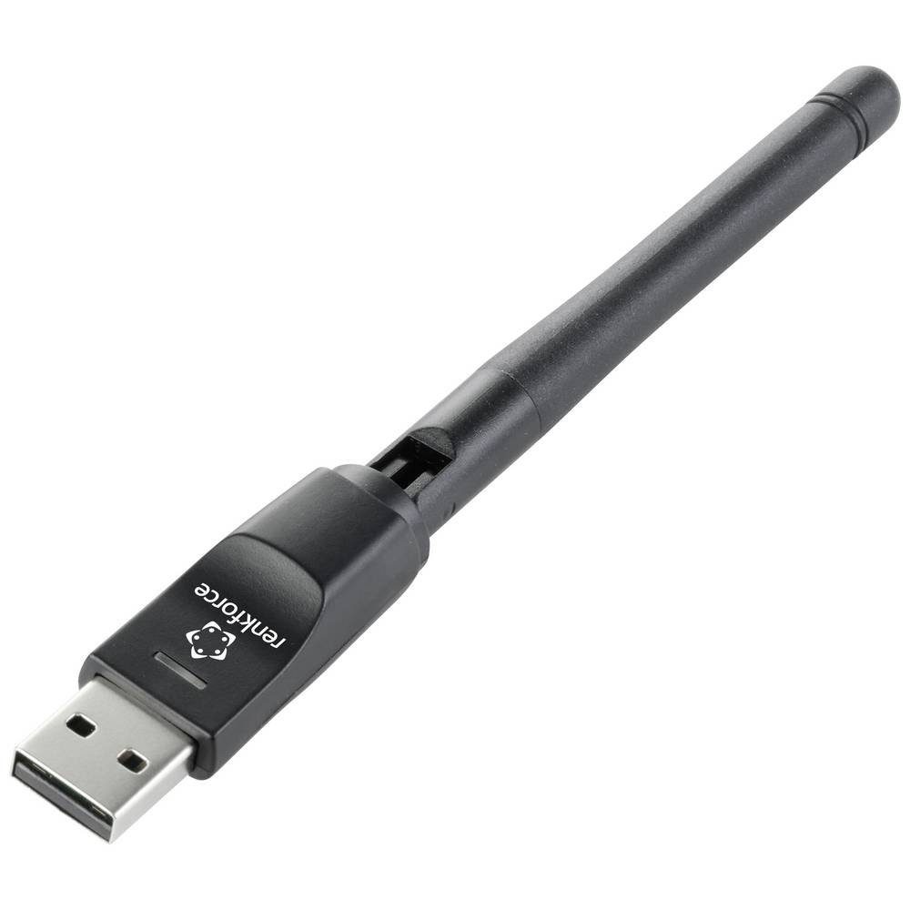 Renkforce WLAN-Stick WLAN Stick, USB 2.0, 150 MBit/s, Stattet Laptops oder  Computer mit einer WLAN-Funktion aus.