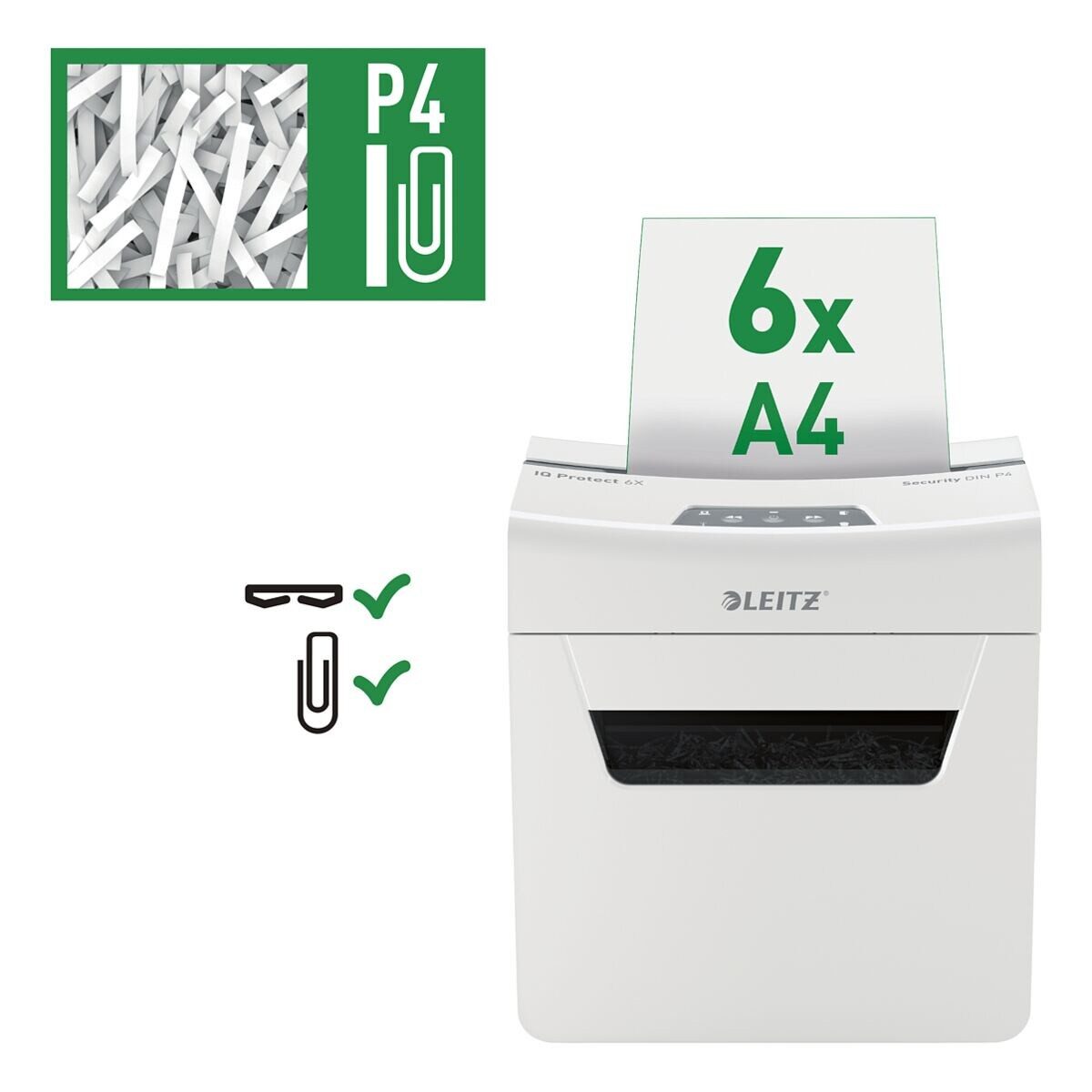 Aktenvernichter IQ 6X Protect Premium