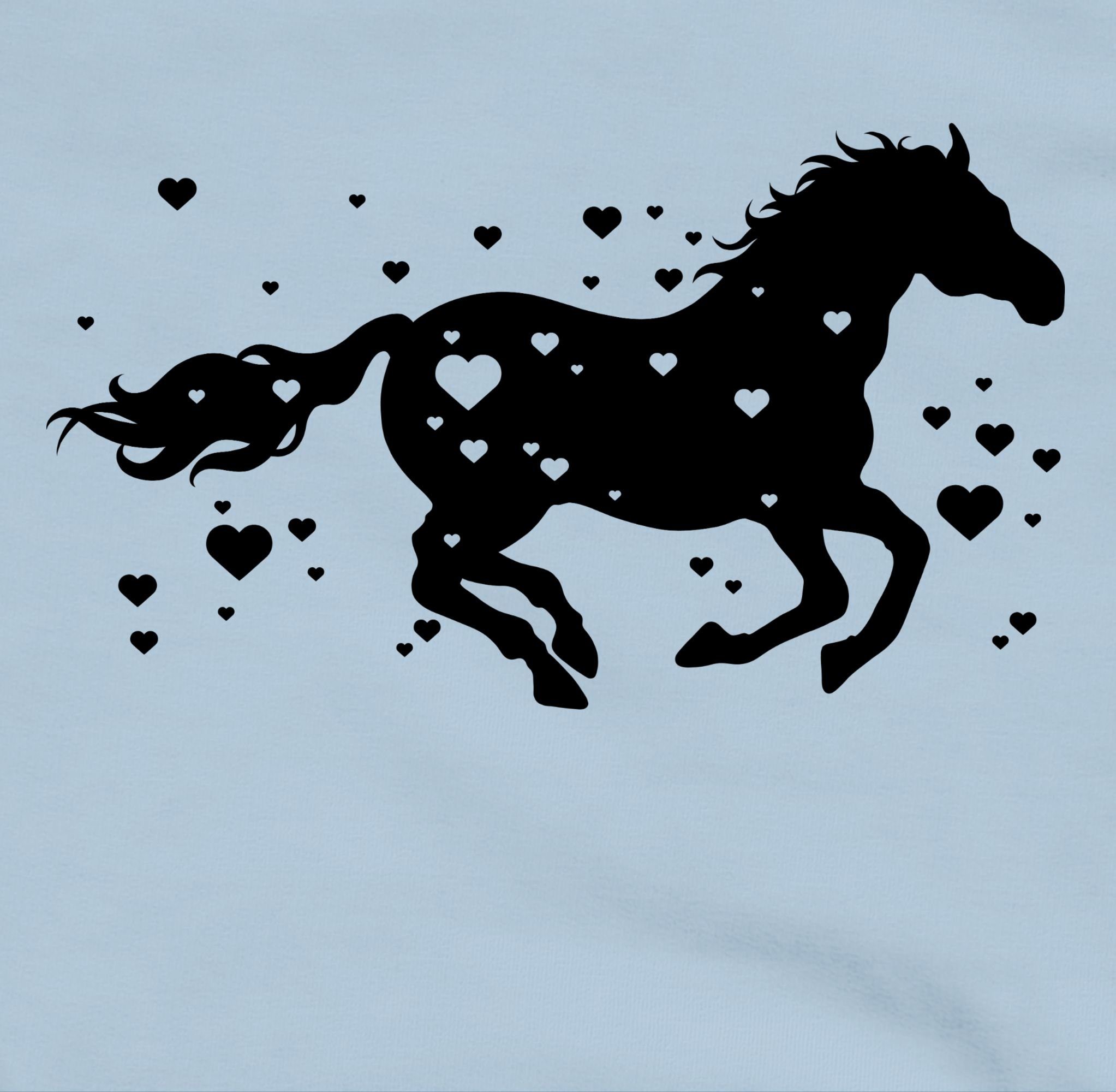 Shirtracer Hoodie Laufendes Pferd I Pferde Geschenk Reiten I Pferdemädchen Pferd