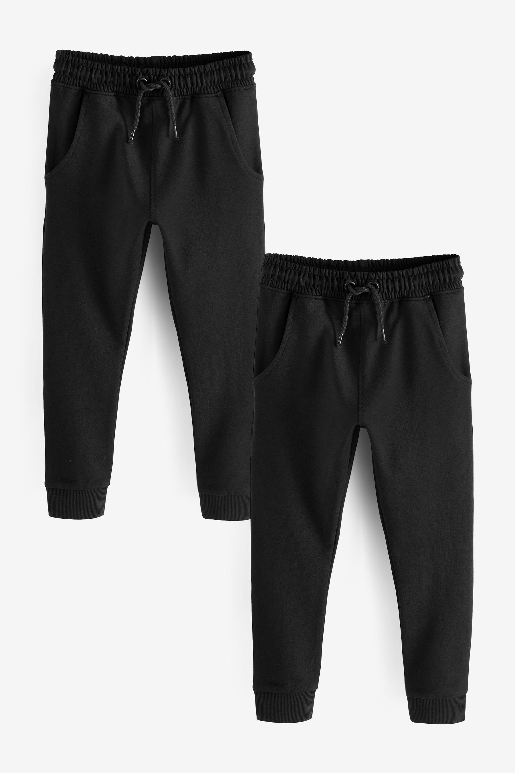 Next Jogginghose Skinny Fit Jogginghose mit hohem Bund (2-tlg)