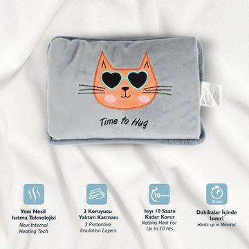 BIGGDESIGN Wärmflasche Biggdesign Cats Huggy Cat Elektrische Wärmflasche, (1-tlg)