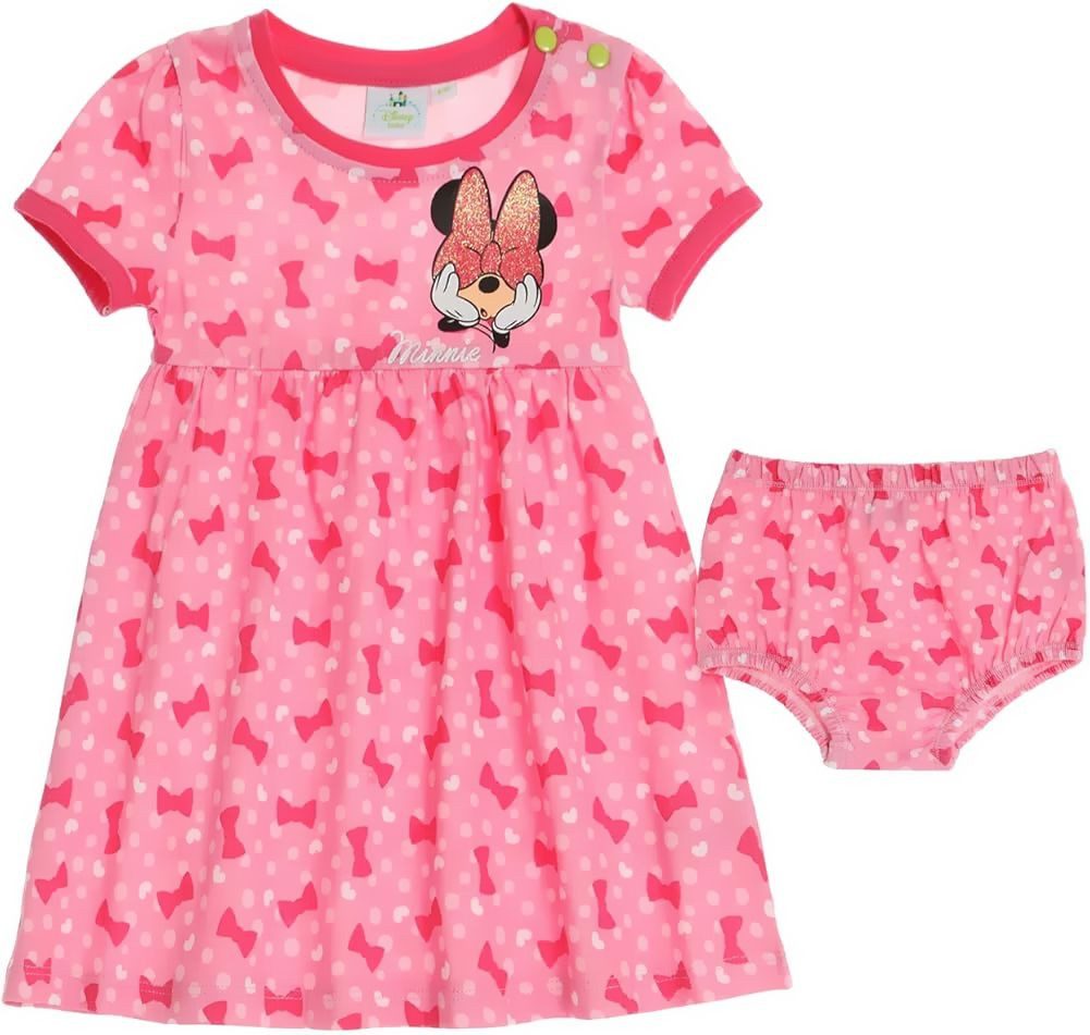 Kleid & Hose Minnie Mouse Disney Baby Kleid + Schlüpfer Slip Sommer Set