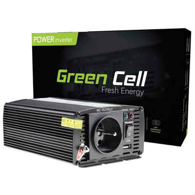 Green Cell Stromerzeuger »INV02DE Auto Inverter 24V bis 230V 300/600W Batteriespannungswandler Modifizierte Sinus Welle«