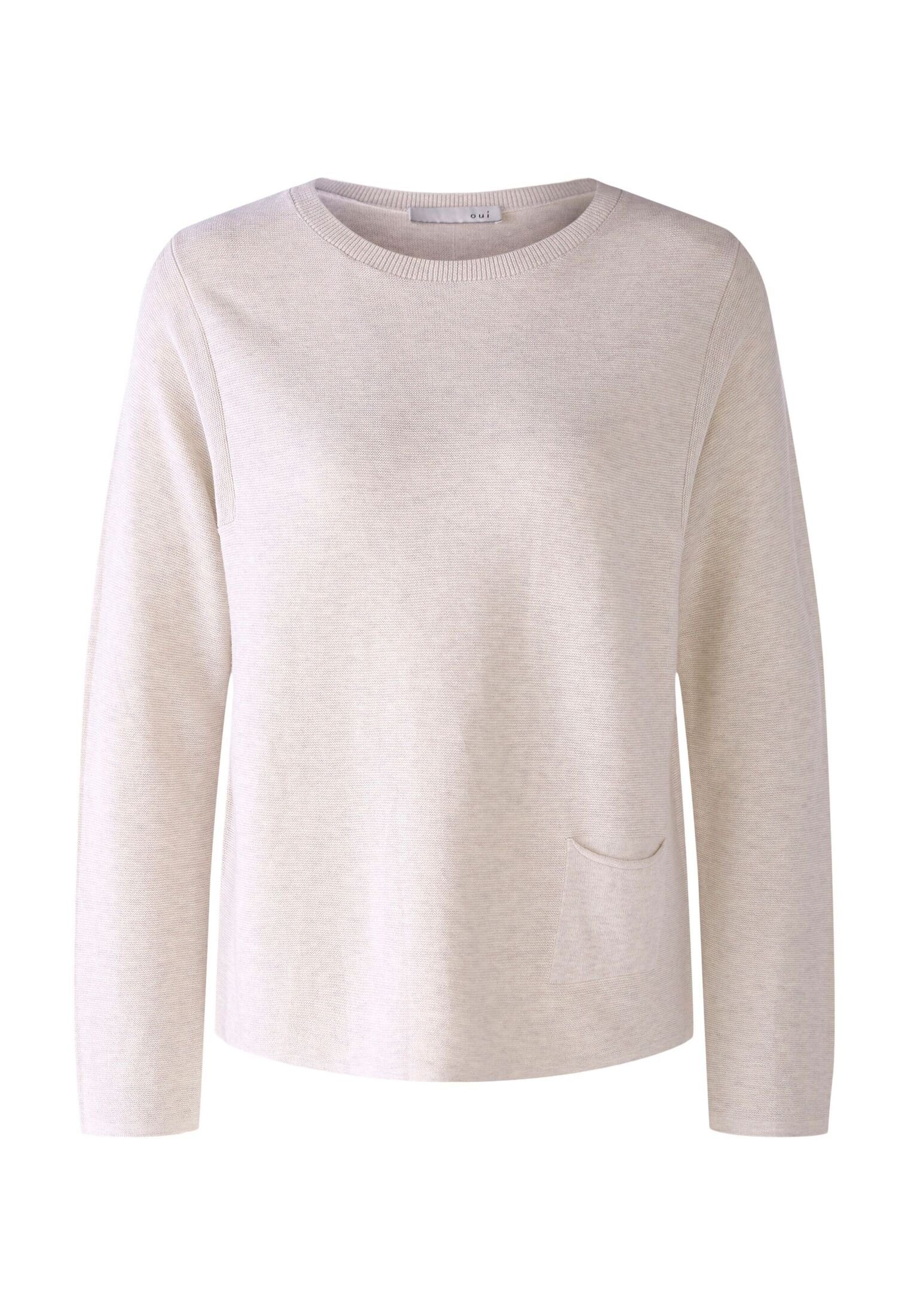 Oui Strickpullover KEIKO Pullover 100% Bio-Baumwolle günstig online kaufen