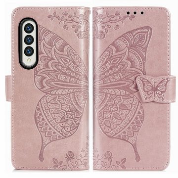 König Design Handyhülle Samsung Galaxy Z Fold3 5G, Schutzhülle Schutztasche Case Cover Etuis Wallet Klapptasche Bookstyle