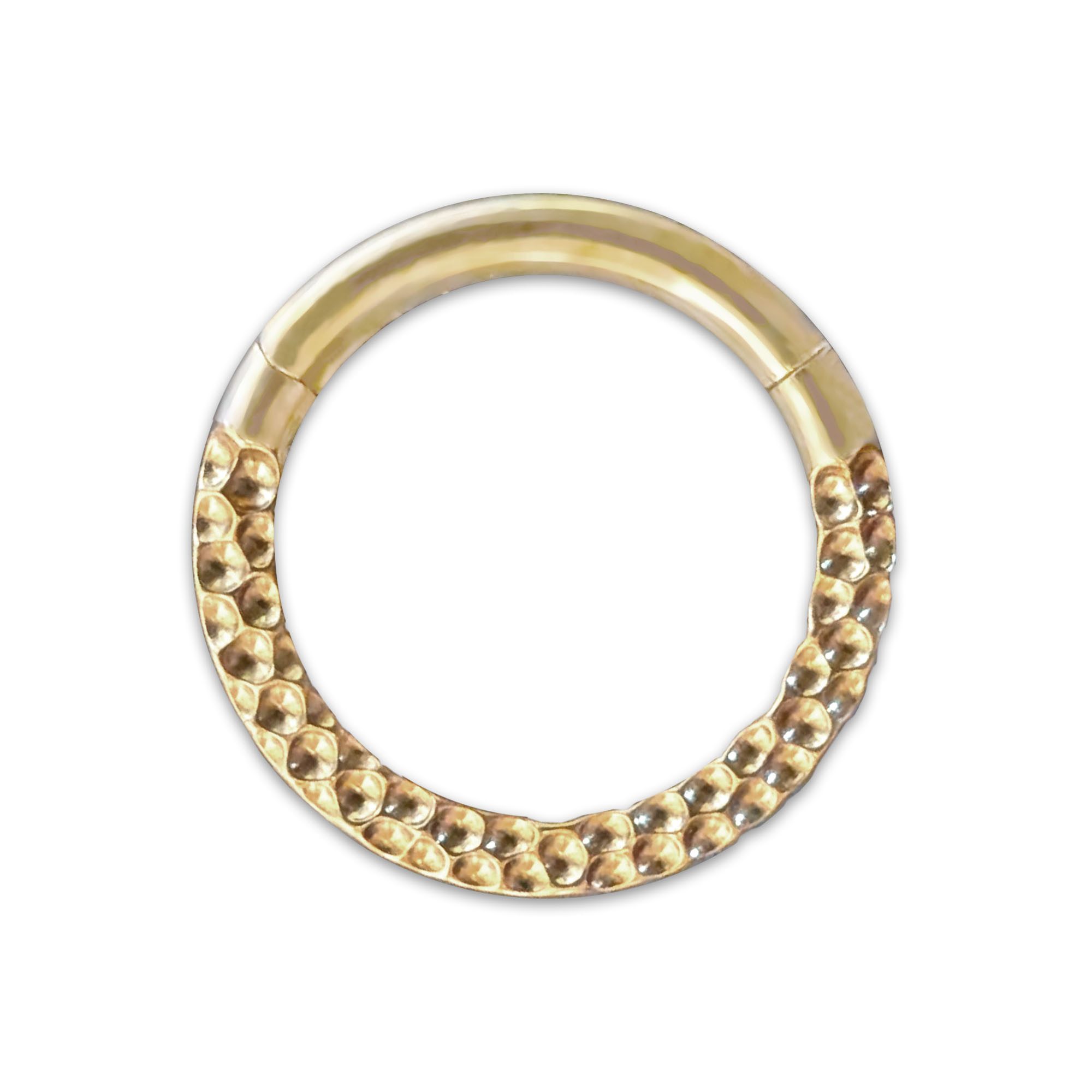 Nasenpiercing Segmentring Clicker Titan gehämmert Piercing Ring Nasenring Septum