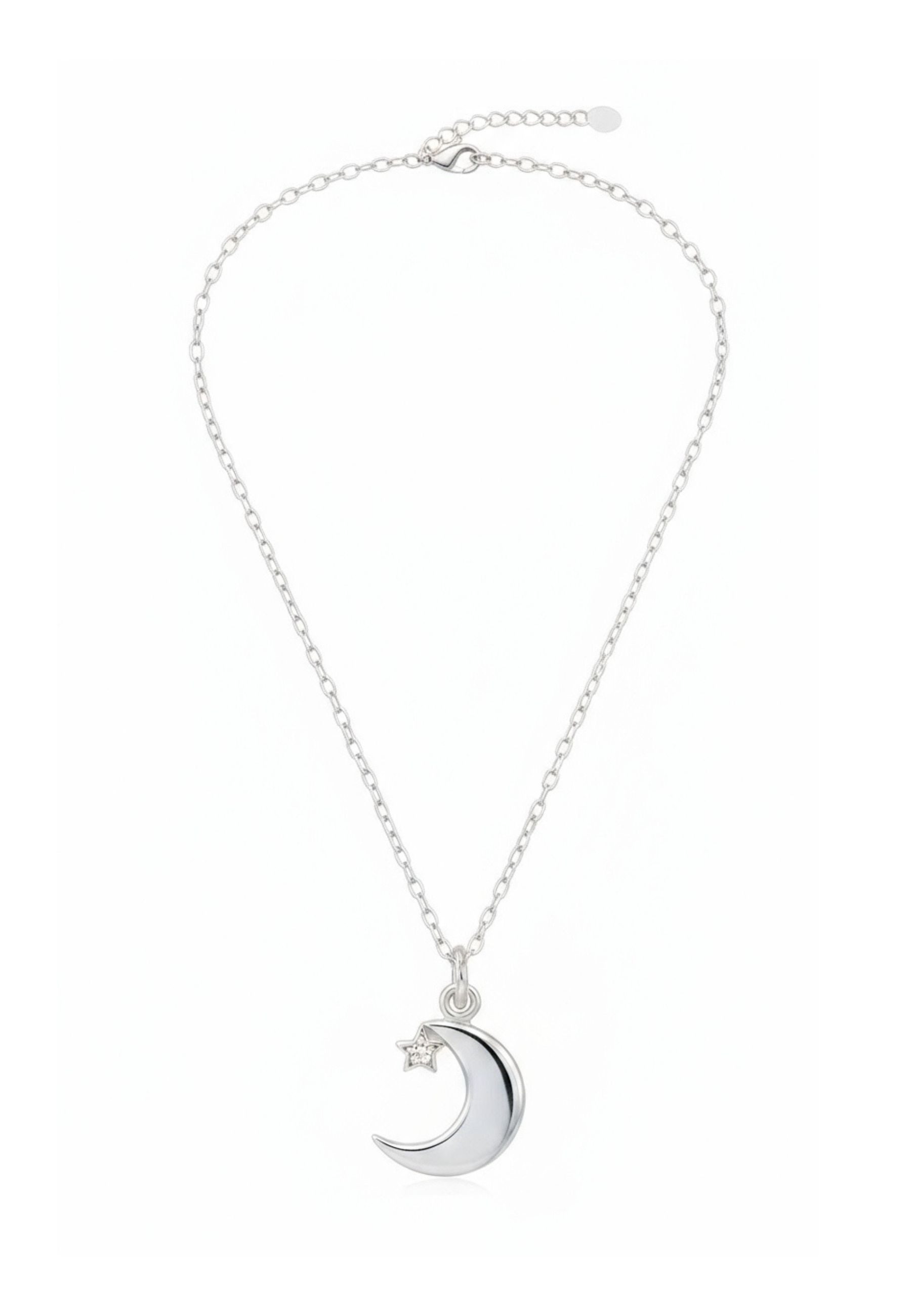 Diademita Collier Sterling Silber Halskette Mond mit Stern und Zirkonia (Se günstig online kaufen