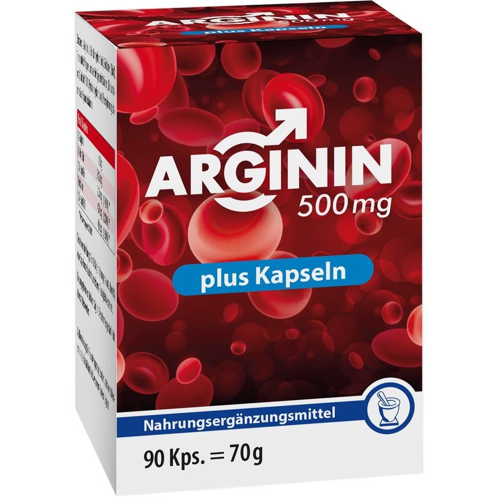 Pharma Peter GmbH ARGININ 500 mg Plus Kapseln Kapseln, 90 St.