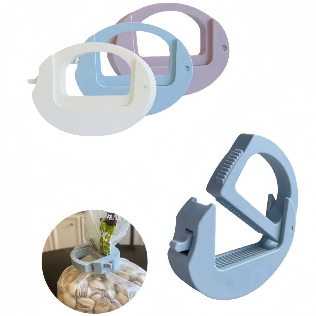 FOUORTUNATE-BEE Verschlussklammer 3er-Set Lebensmittel-Clips für Vorratsbeutel und Küchenaufbewahrung