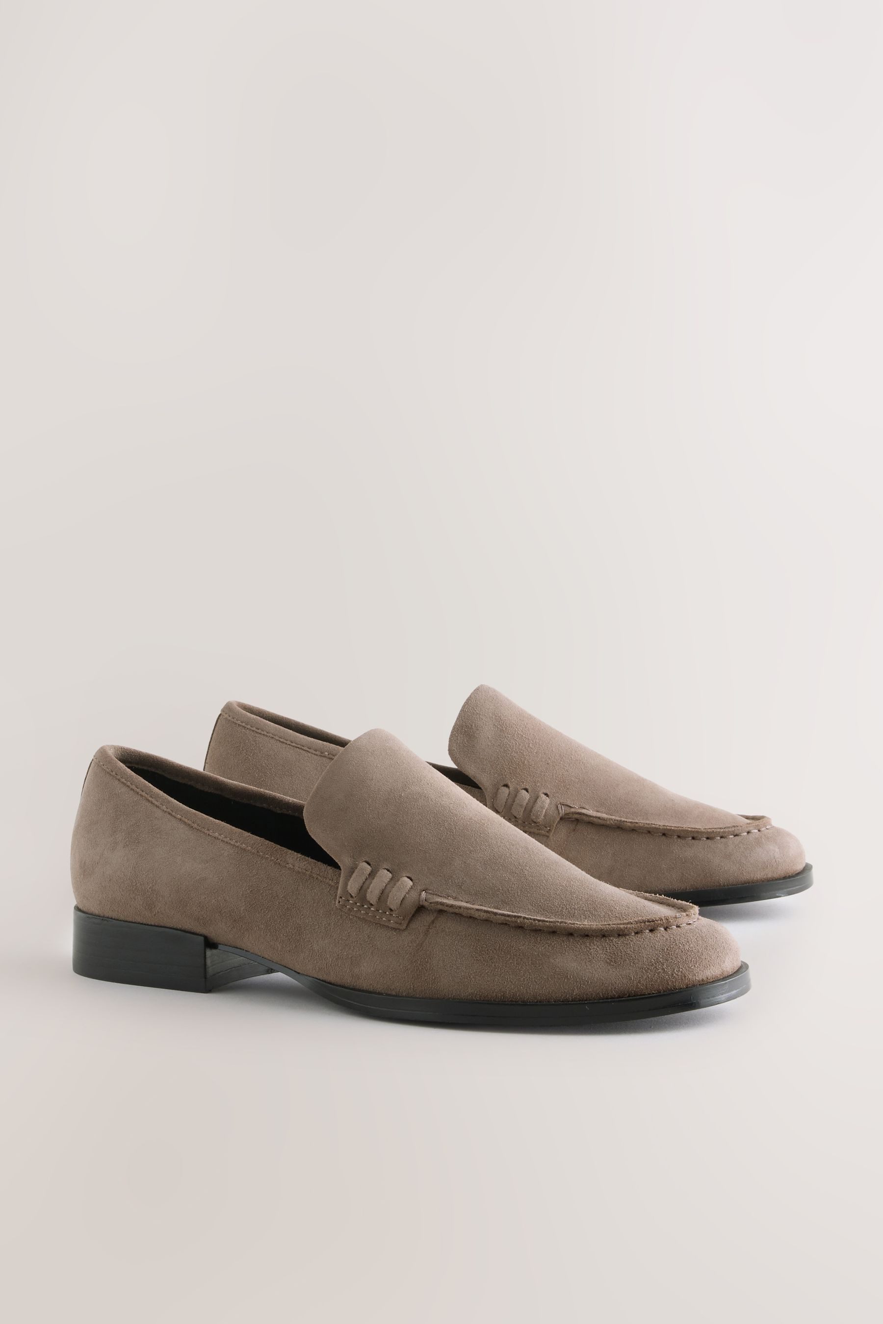 Next Forever Comfort® runde, adrette Leder-Loafer günstig online kaufen