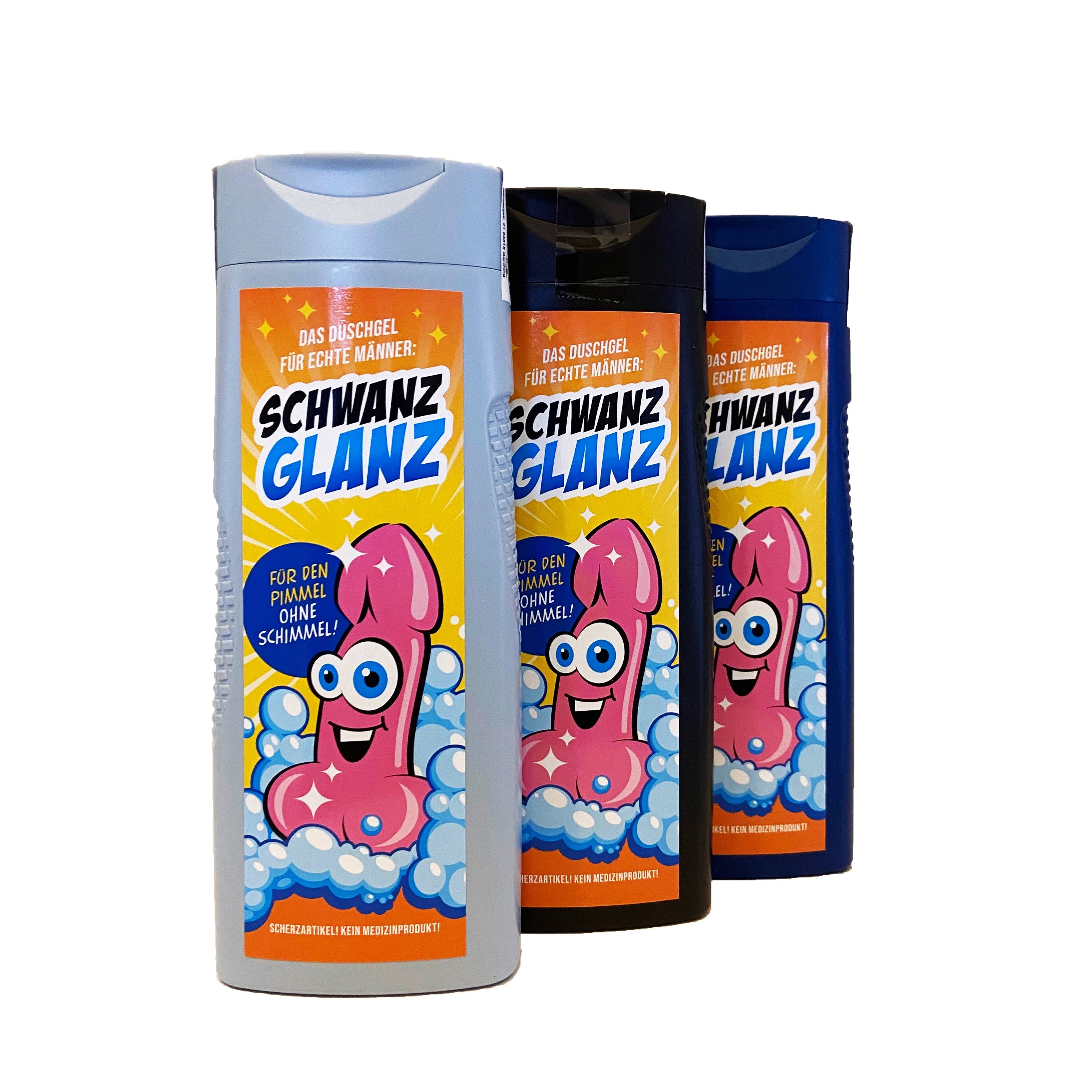 Deggelbam Pflege-Geschenkset Geschenkidee, SchwanzGlanz, Das witzige Geschenk für Deinen Freund 300ml Duschgel, 1-tlg., Geburtstagsgeschenk, Männergeschenk, Penis, Pimmel